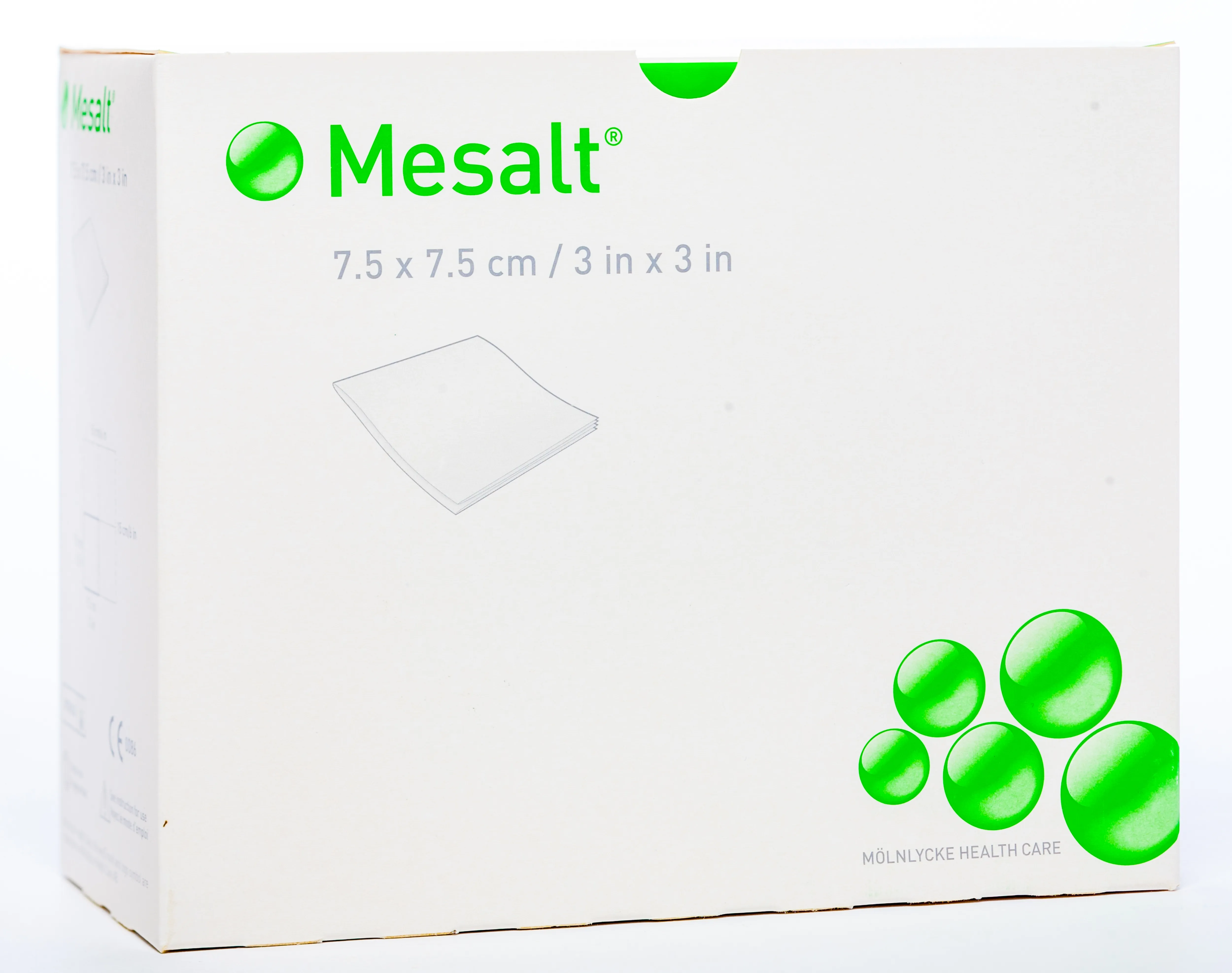 MESALT salvete 7,5 x 7,5cm, sterila, 30 gab. - Produkta attēls 
