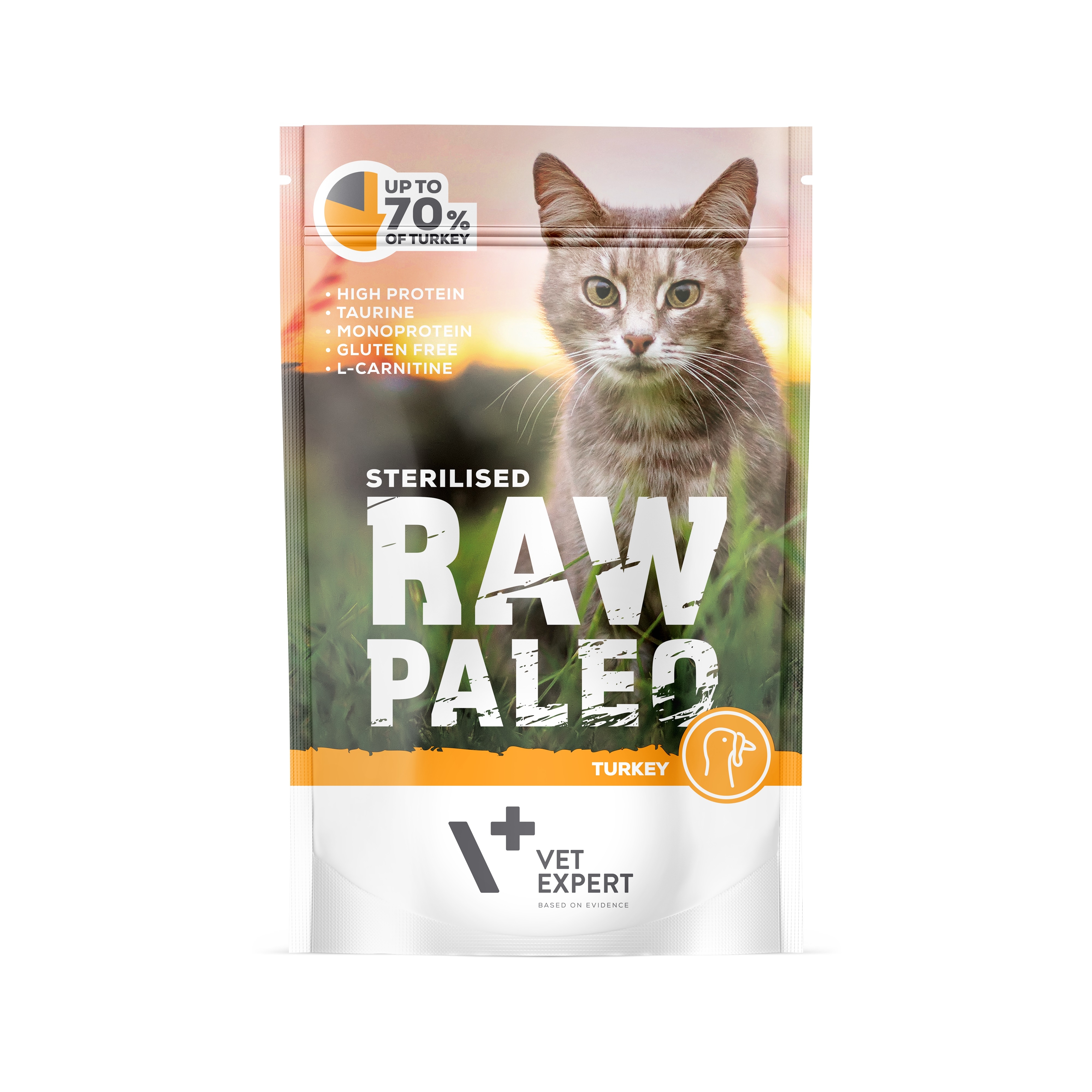 RAW PALEO KAĶU PAC STERILISED TĪTARS 100G - Produkta attēls 