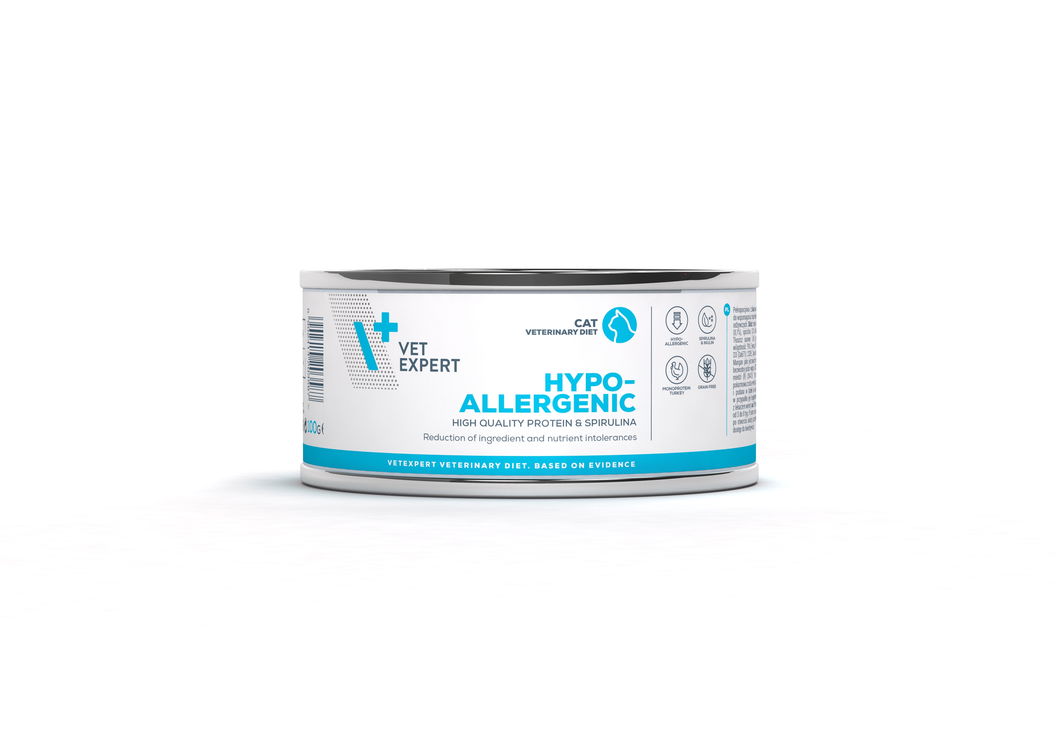 4T VD KAĶU HYPOALLERGENIC KONS 100G - Produkta attēls 