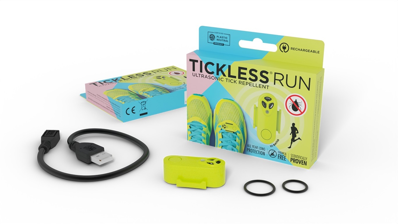 Tickless Run ultraskaņas repelenta ierīce, zaļa (USB lādējama) - Produkta attēls 2