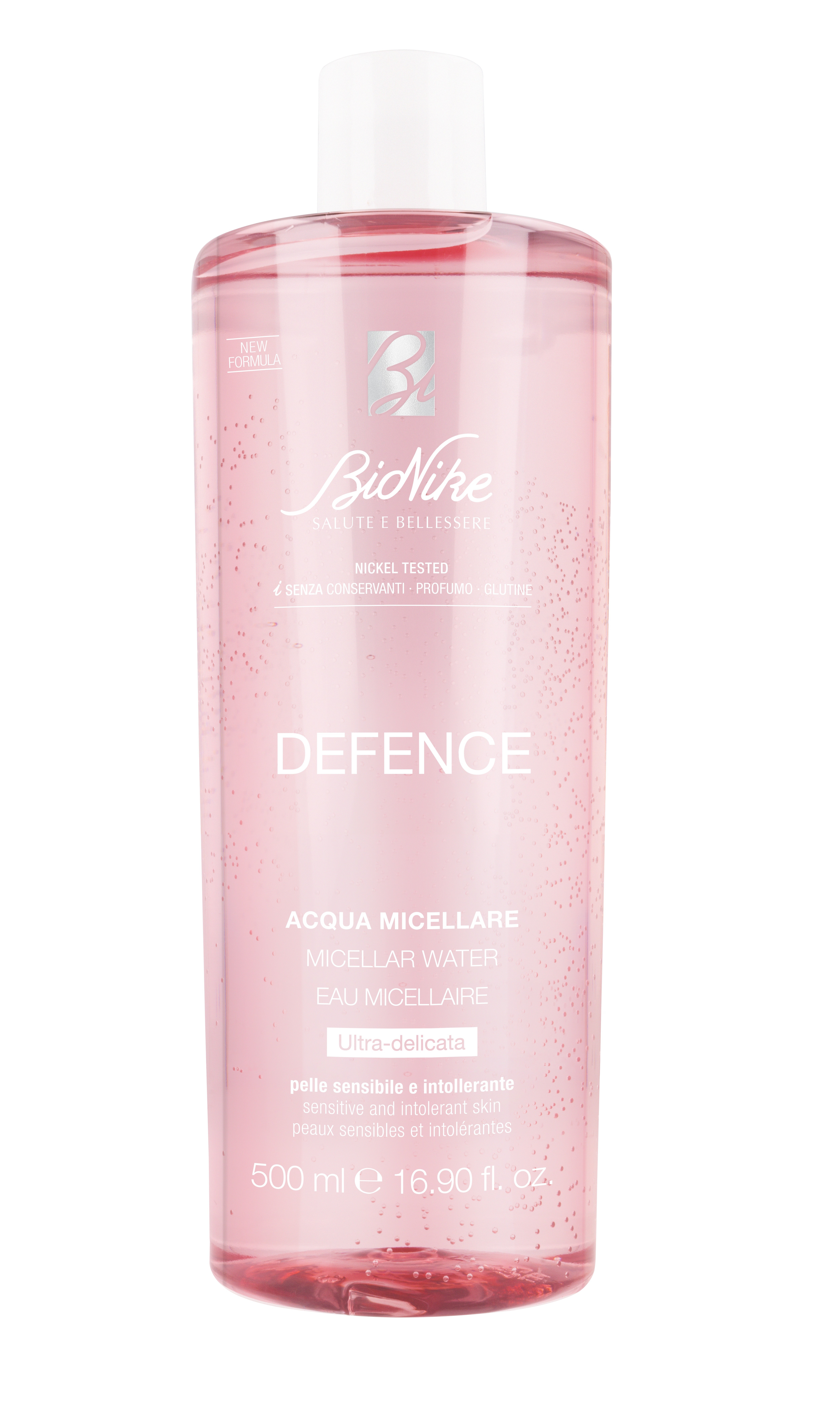 BIONIKE Defence micelārais ūdens seja-acis-lūpas, 500 ml - Produkta attēls 