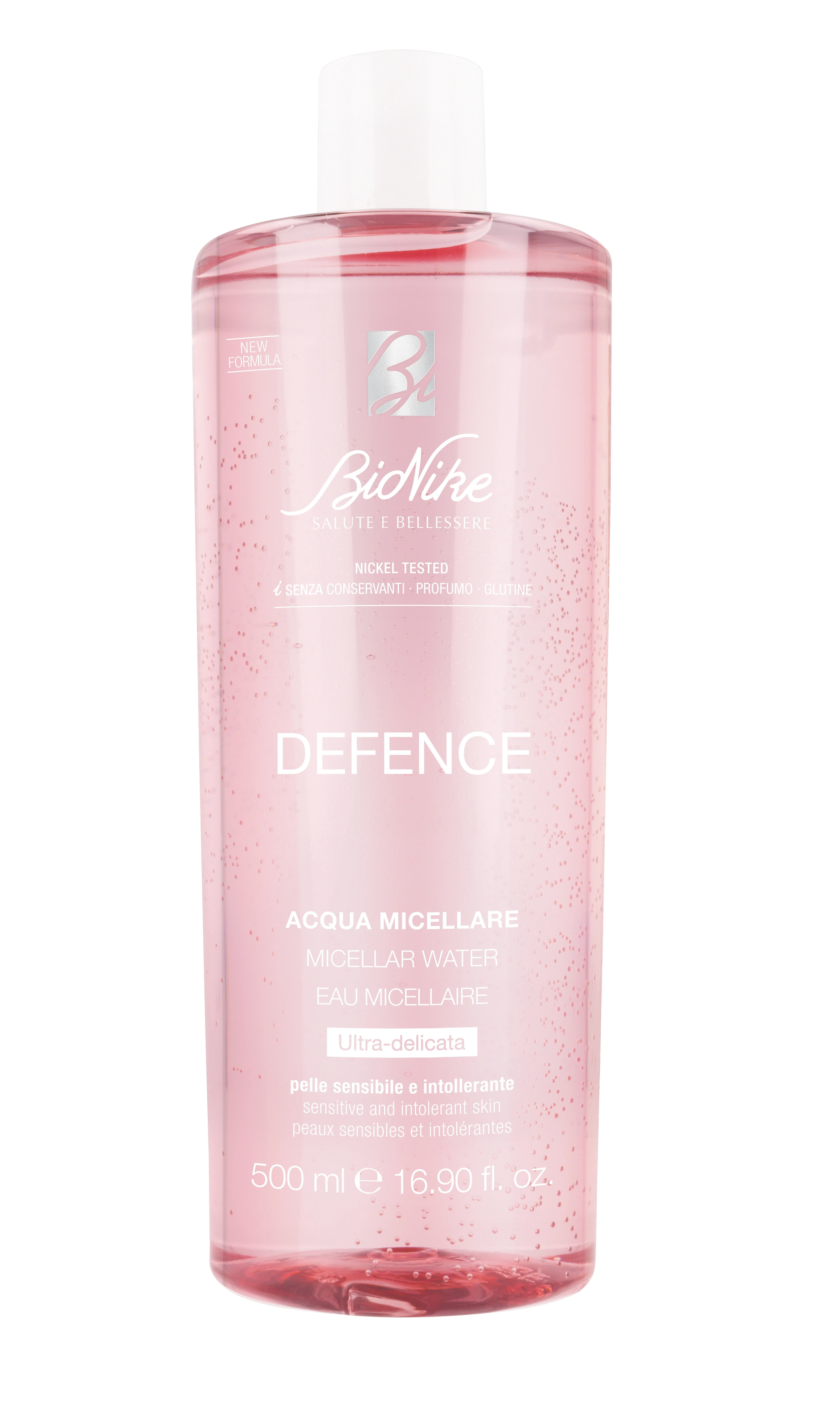 BIONIKE Defence micelārais ūdens seja-acis-lūpas, 500 ml - Produkta attēls 