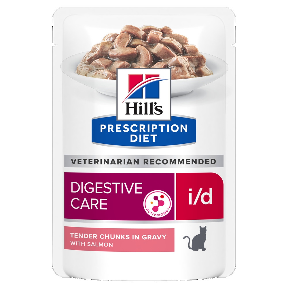 Hills PD kaķu mitrā barība paciņā I/D lasis 85g N12 - Produkta attēls 