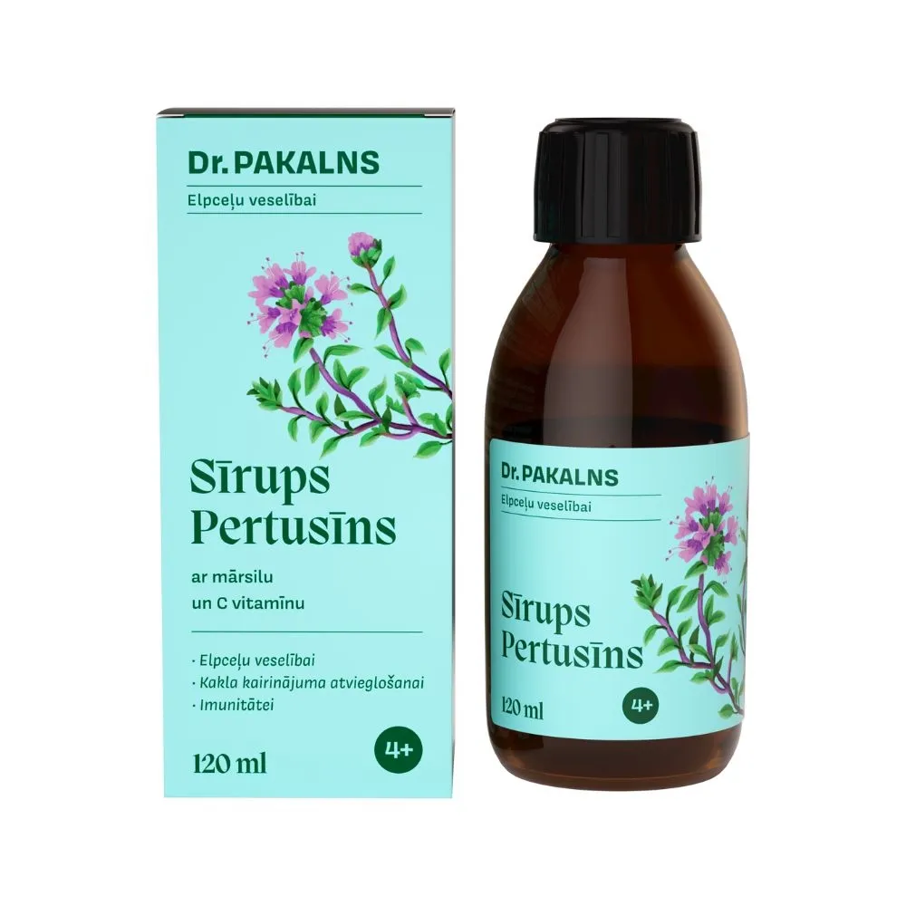 DR.PAKALNS Easy Breathe Pertusin sīrups, 120 ml - Produkta attēls 