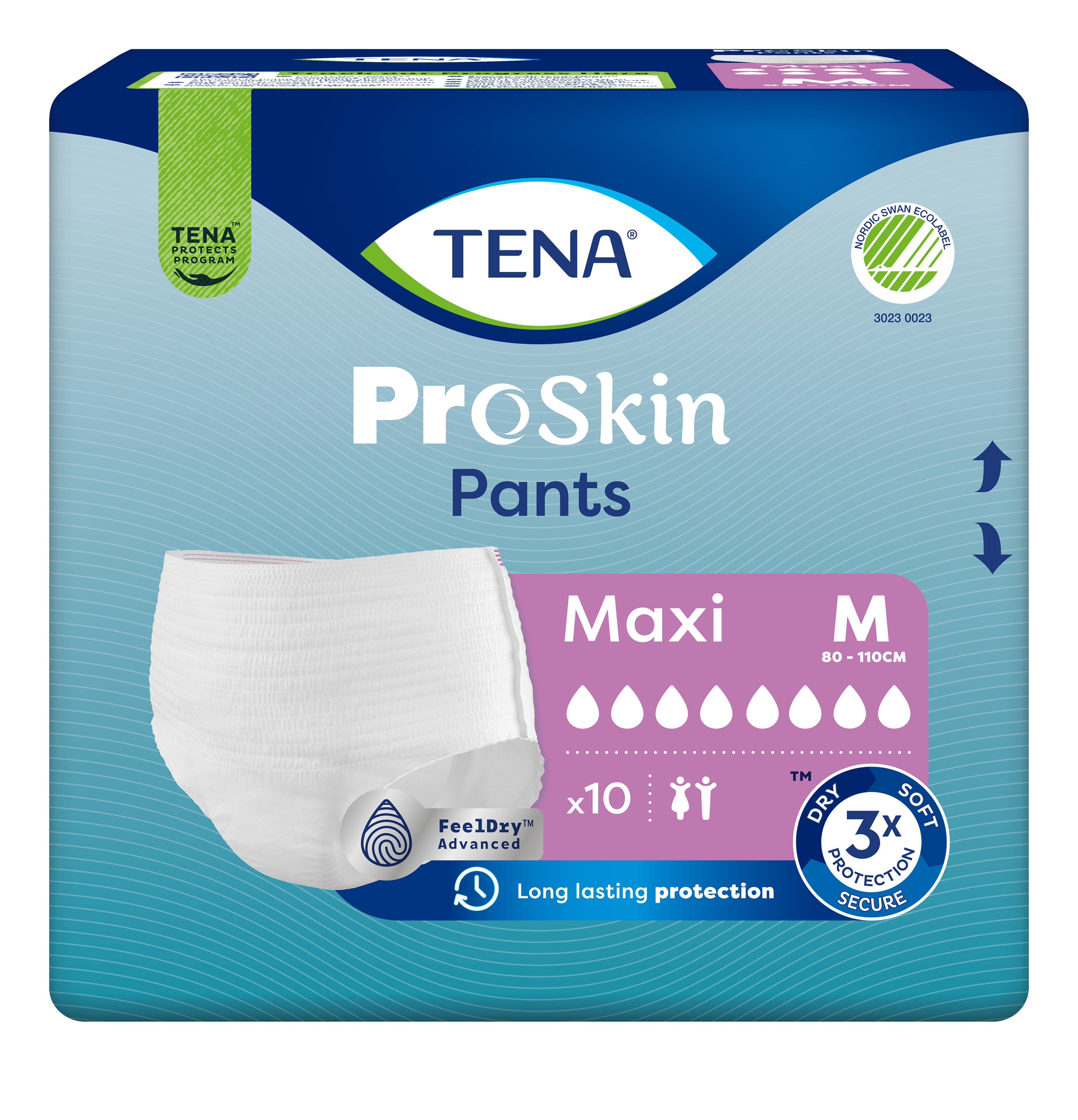 TENA Pants Maxi biksītes M izmērs, 10 gab. - Produkta attēls 