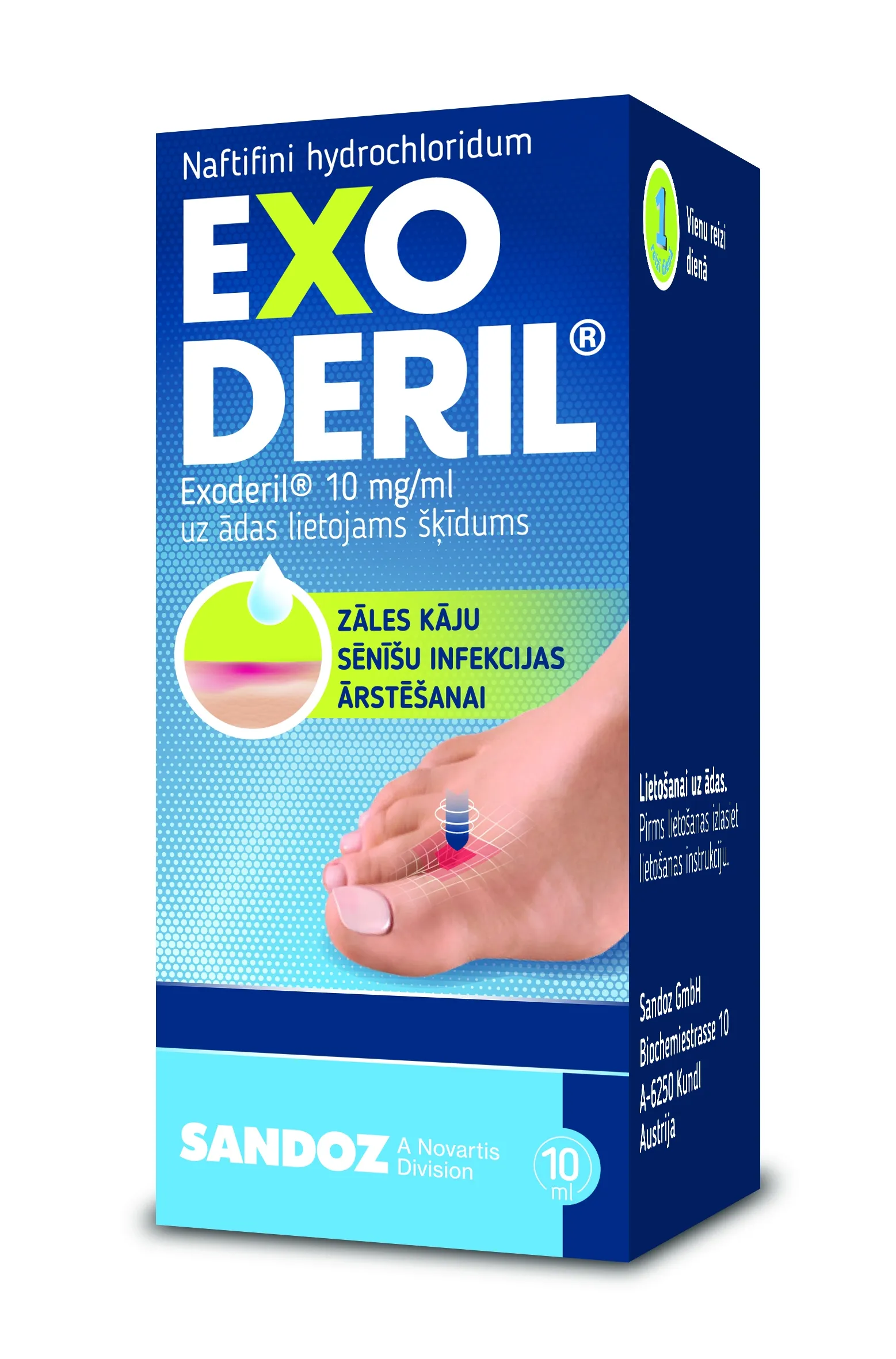 EXODERIL šķīdums, 10 ml - Produkta attēls 