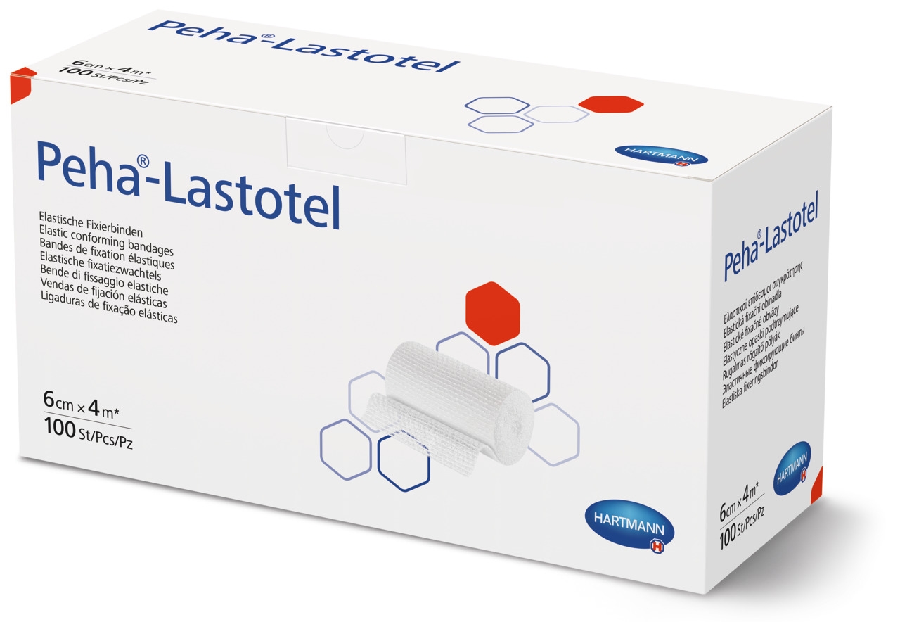 PEHA-LASTOTEL elastīga marles saite, 6 cm x 4 m - Produkta attēls 