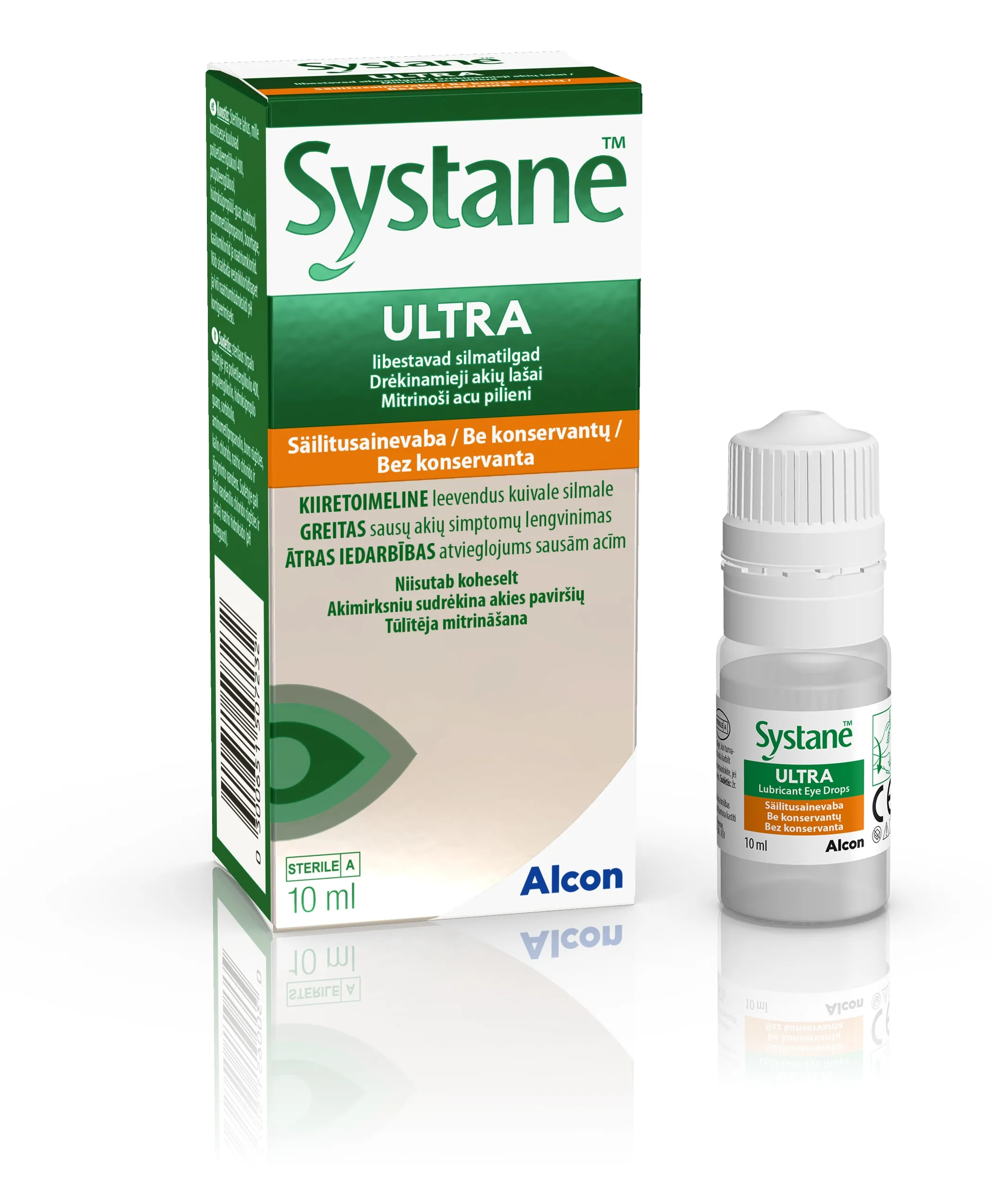 SYSTANE™ Ultra mitrinoši acu pilieni bez konservanta, 10 ml - Produkta attēls 
