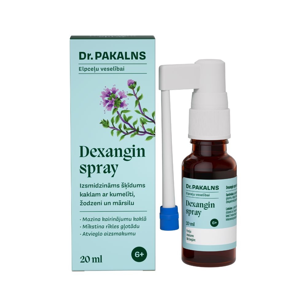 DR.PAKALNS Easy Breathe Dexangin sprejs, 20 ml - Produkta attēls 