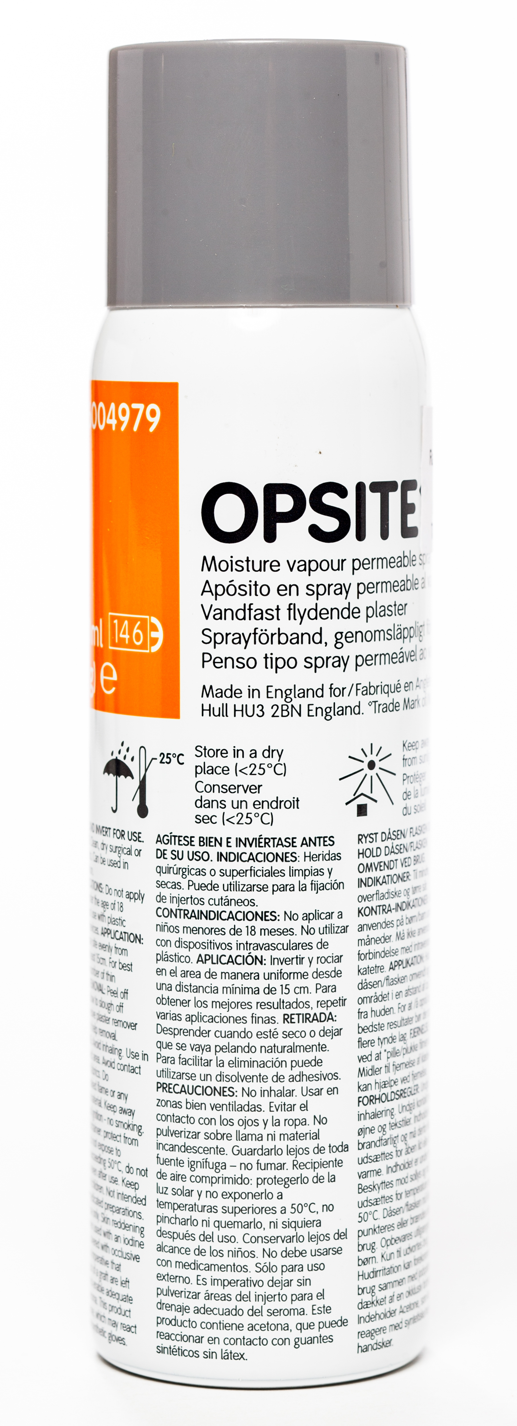 OPSITE SPRAY 100ML (AIZSARGPĀRSĒJS PLĒVVEIDA) - Produkta attēls 