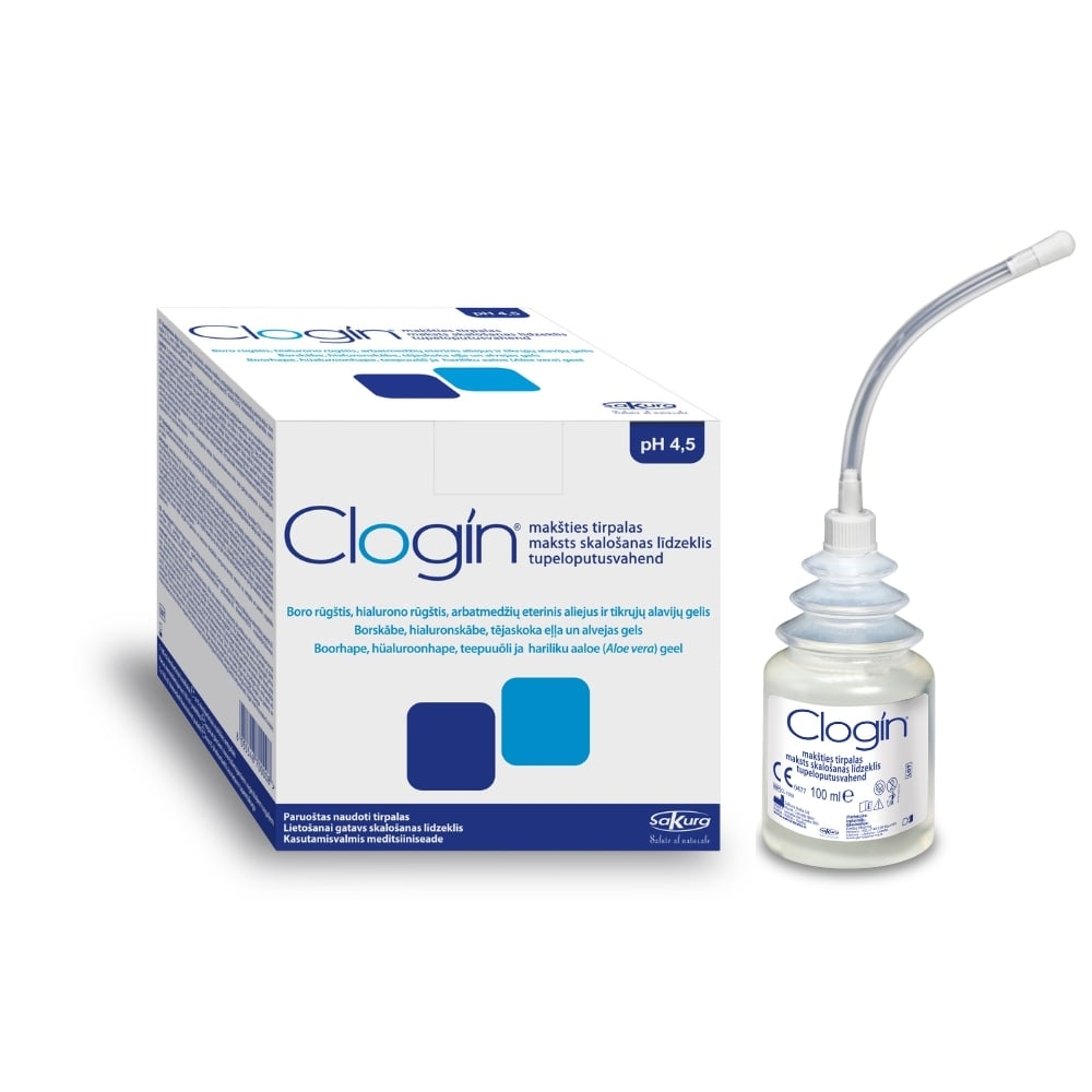 CLOGIN Vaginal Douche šķīdums, 100 ml, 5 gab. - Produkta attēls 