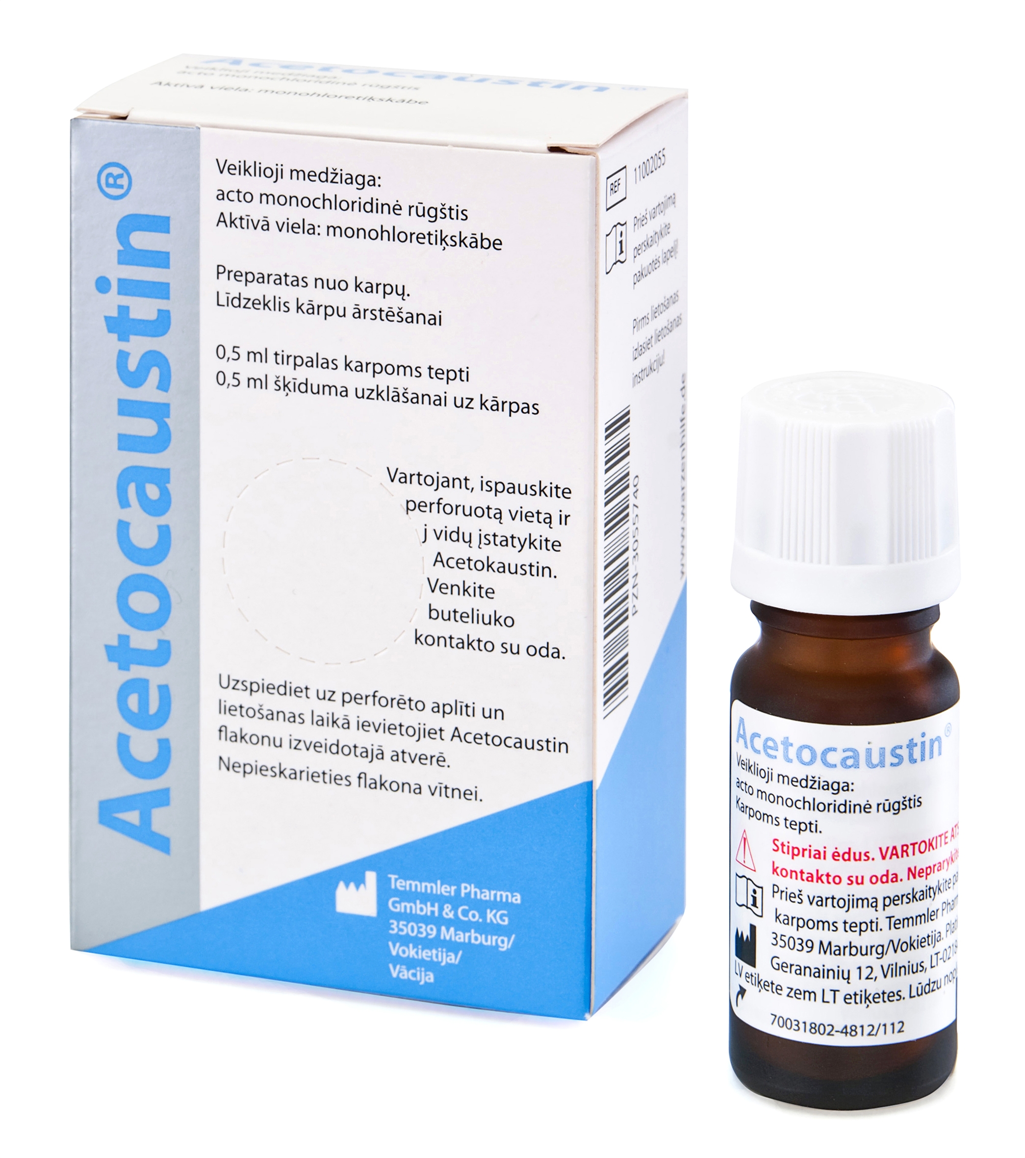 ACETOCAUSTIN Losung šķīdums, 0.5 ml - Produkta attēls 