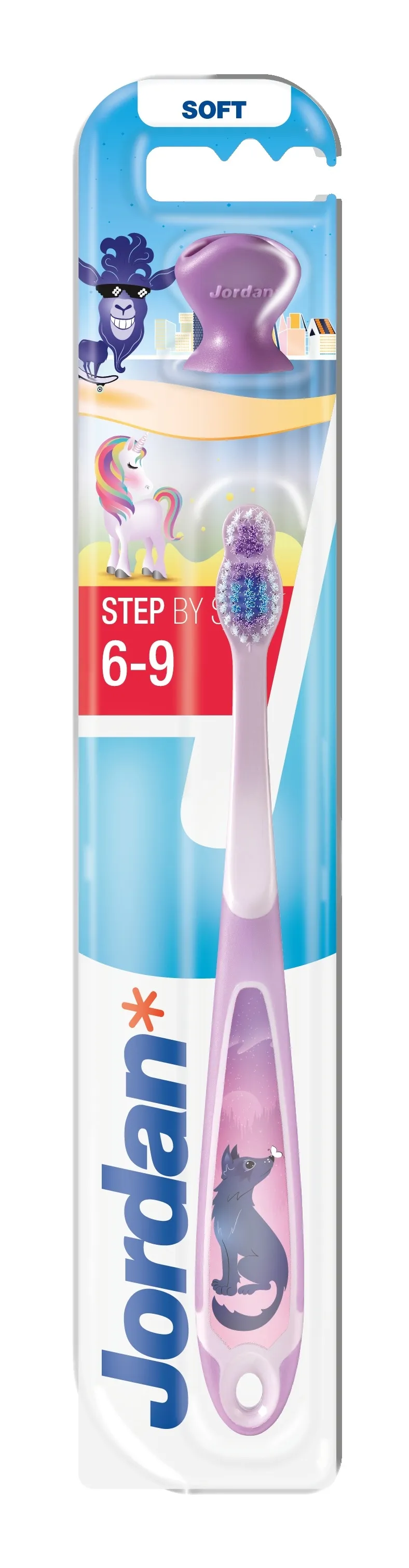 JORDAN "Step 6-9 gadi" bērnu zobu birste, mīksta - Produkta attēls 