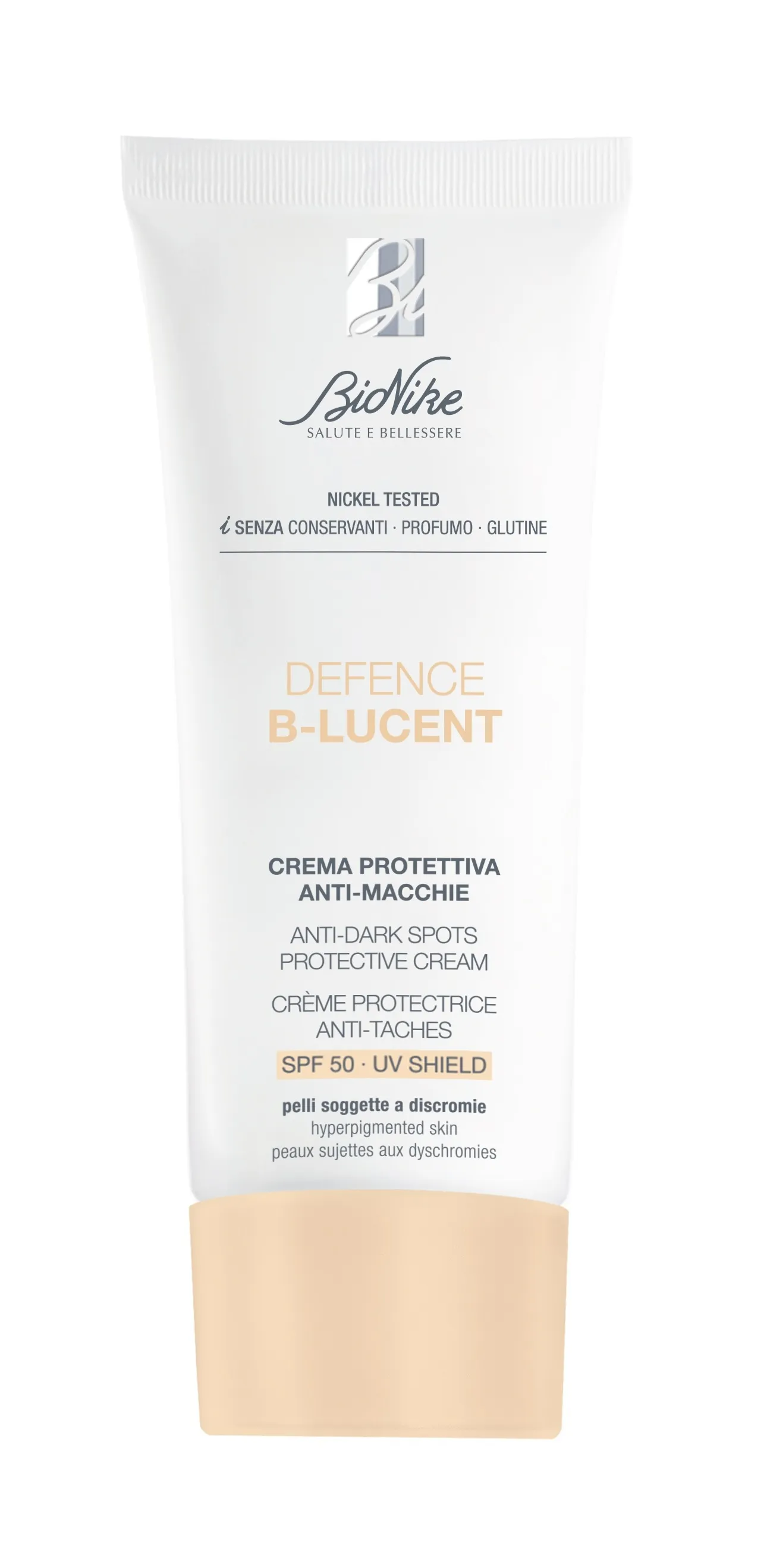 BIONIKE Defence B-Lucent krēms SPF50, 40 ml - Produkta attēls 