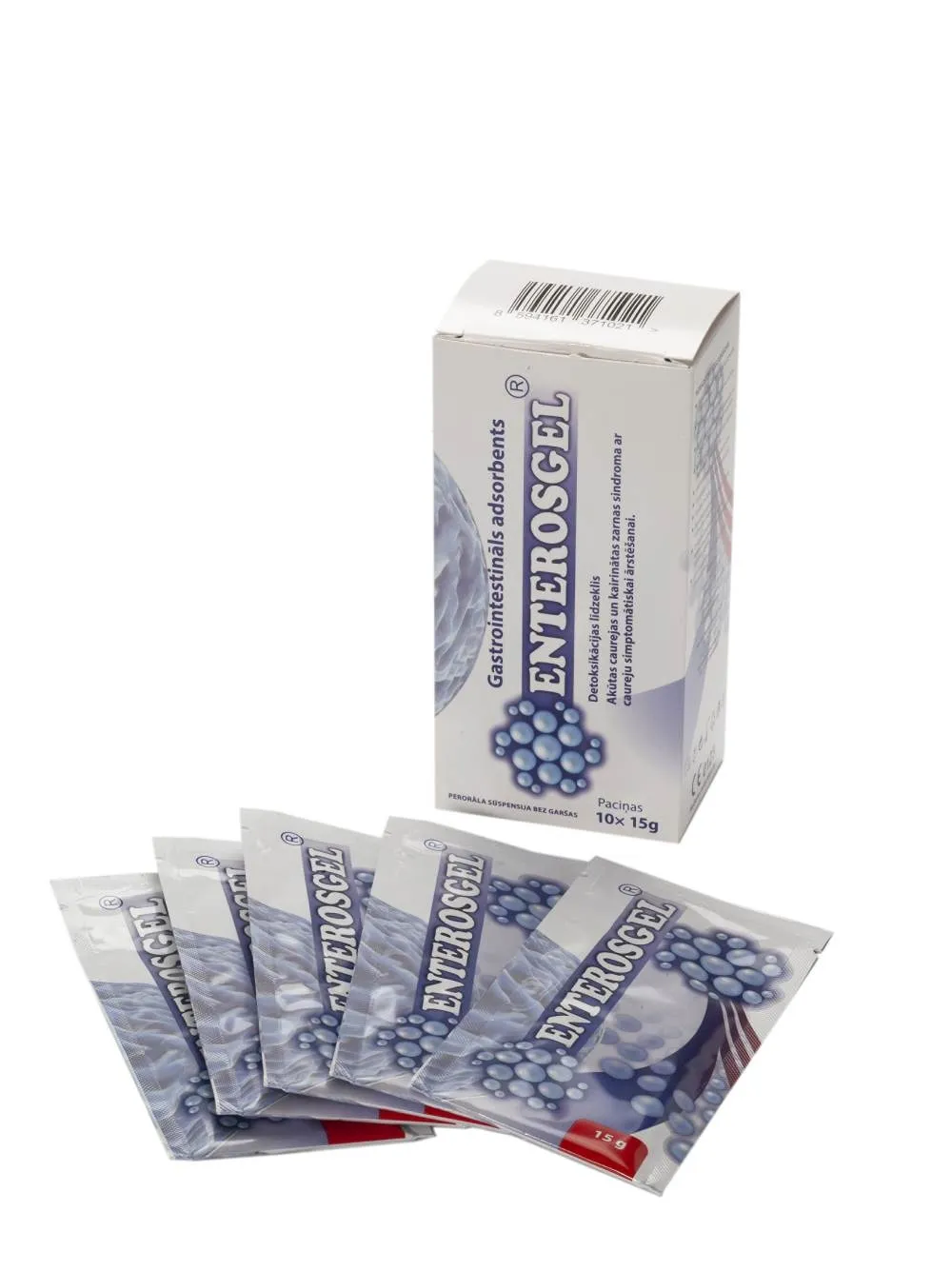 ENTEROSGEL absorbents, 15 g x 10 gab. - Produkta attēls 