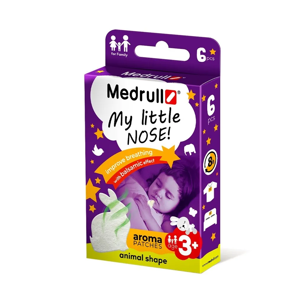 MEDRULL My Little Nose Aroma plāksteri (no 3 g. vecuma), 6 gab - Produkta attēls 