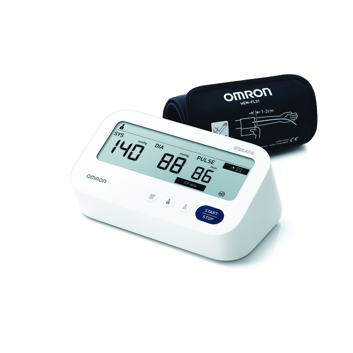 OMRON M3 Comfort AFIB (autom./augšd.) tonometrs (22-42 cm) - Produkta attēls 