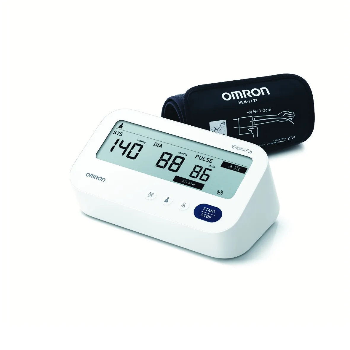 OMRON M3 Comfort AFIB (autom./augšd.) tonometrs (22-42 cm) - Produkta attēls 
