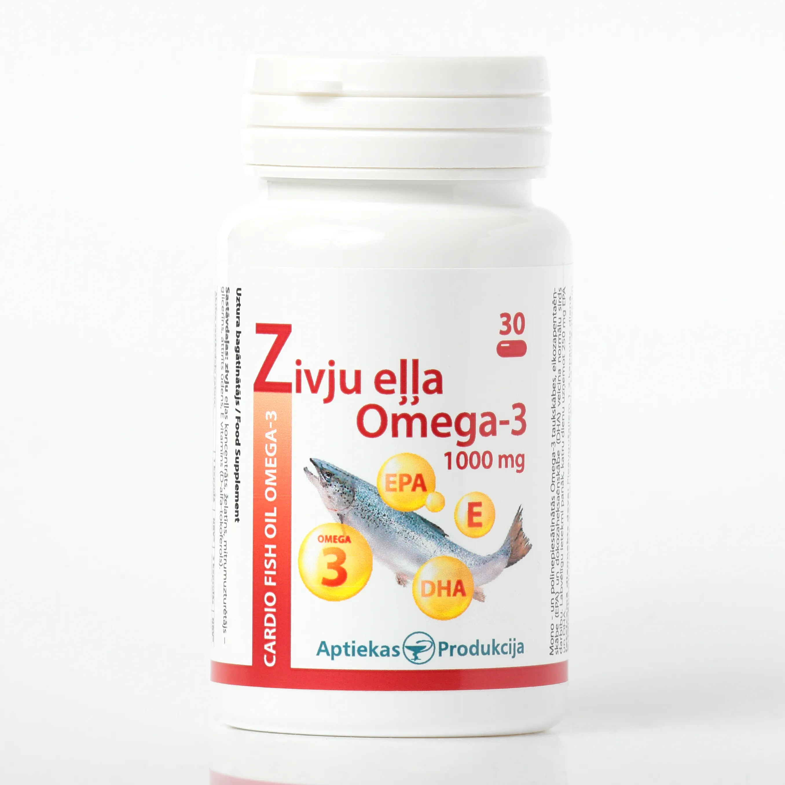 AP Sirds zivju eļļas kapsulas, 30 gab - Produkta attēls 