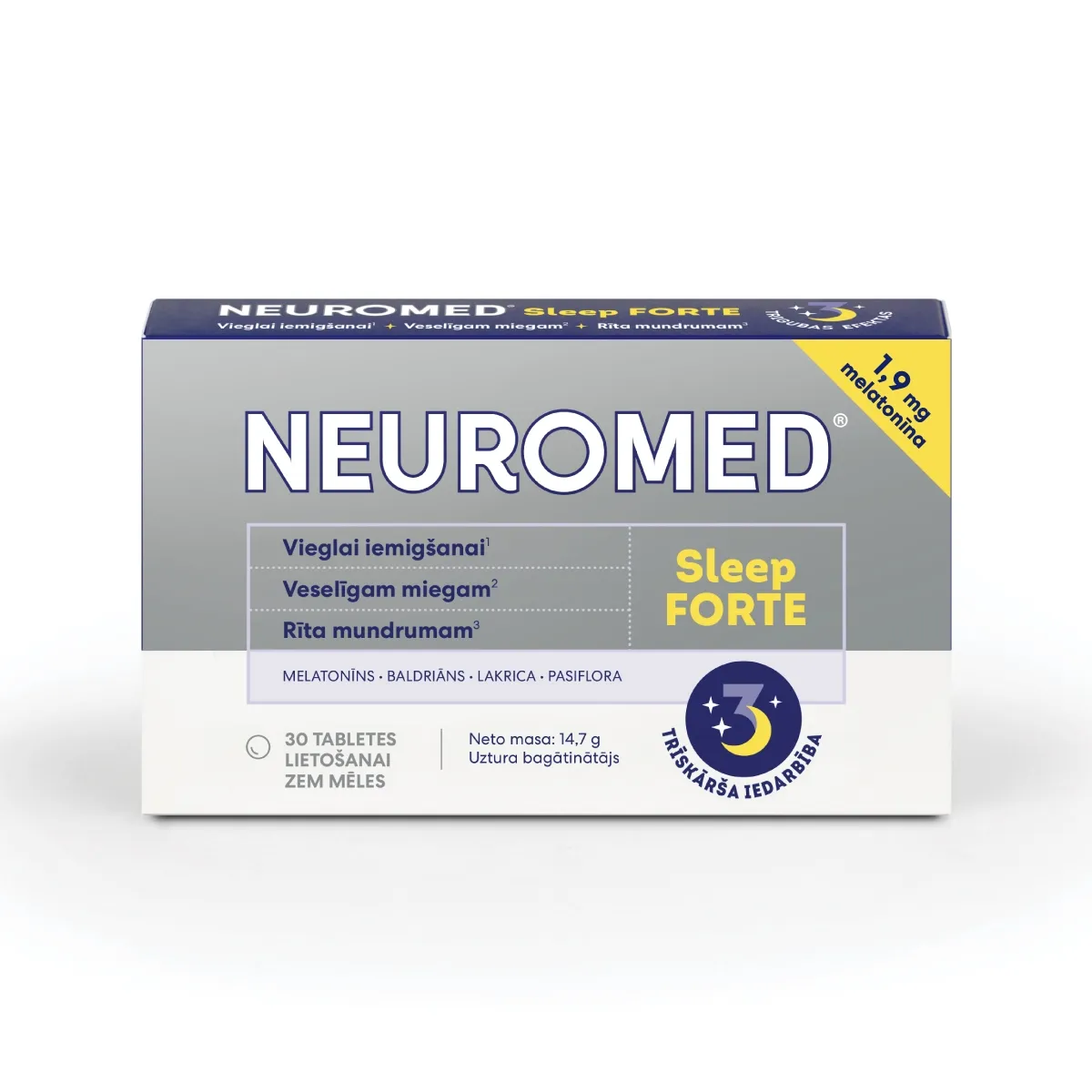 NEUROMED® Sleep Forte tabletes, 30 gab. - Produkta attēls 