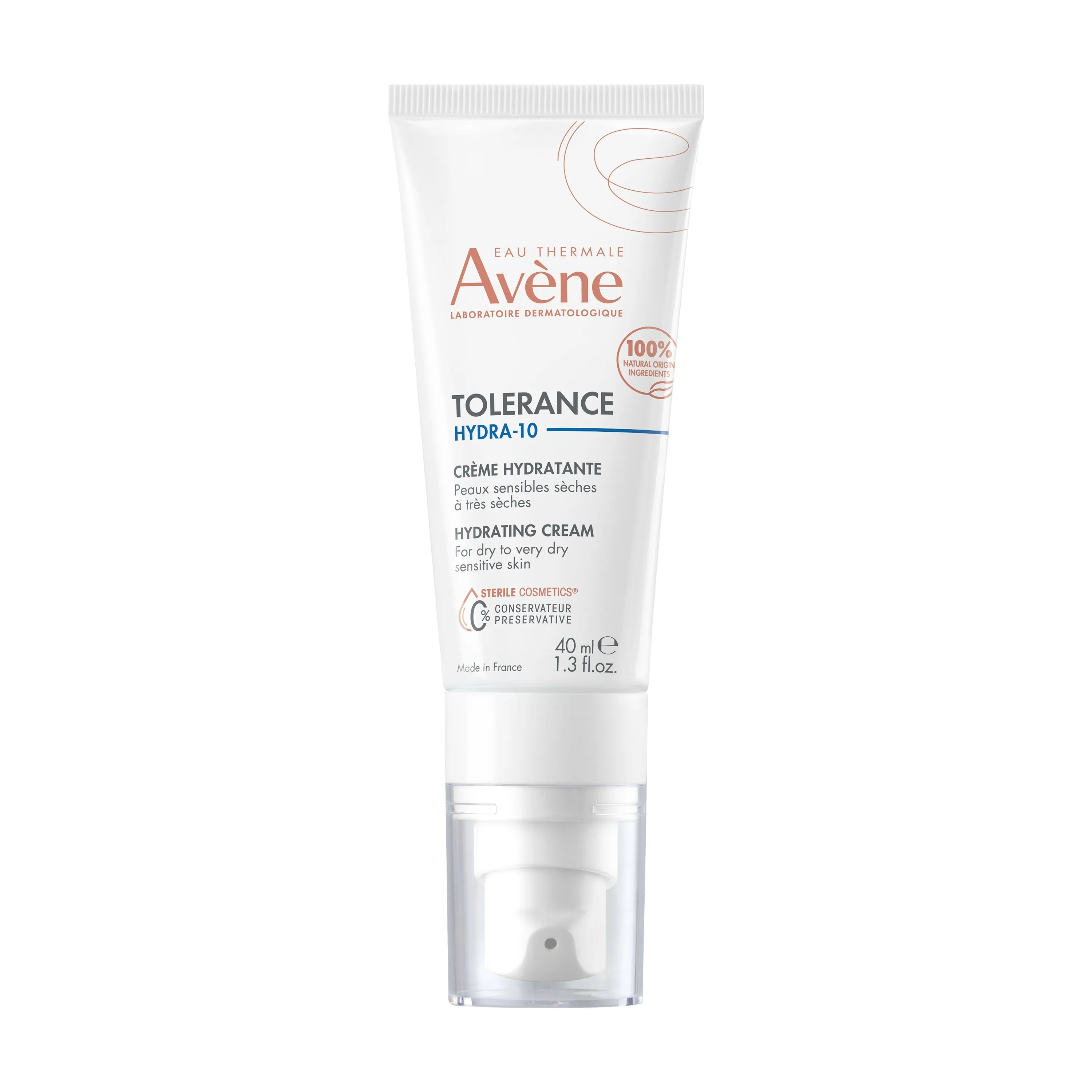 AVENE Tolerance Hydra-10 mitrinošs krēms sausai ādai, 40ml - Produkta attēls 