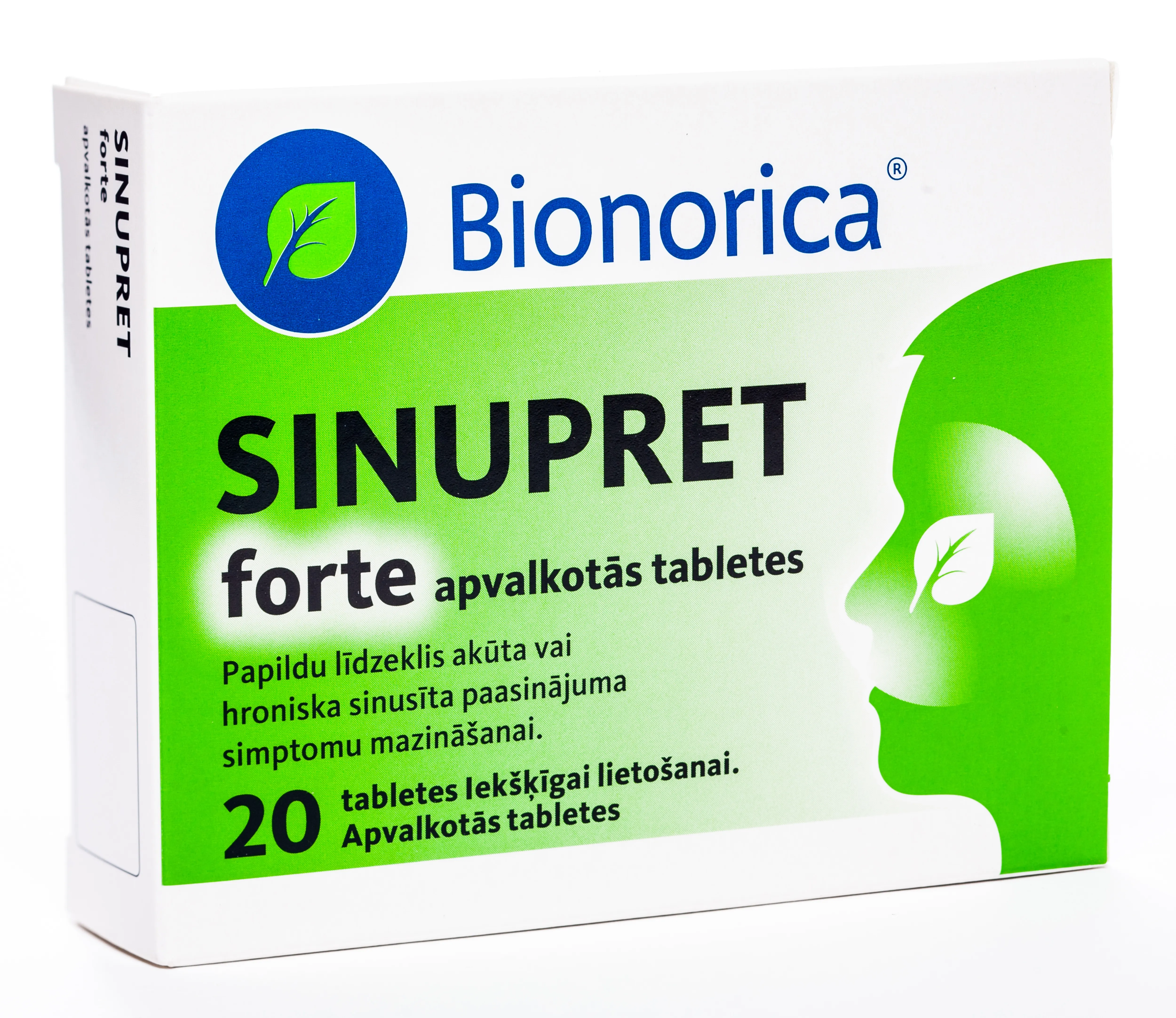 SINUPRET® Forte tabletes, 20 gab - Produkta attēls 
