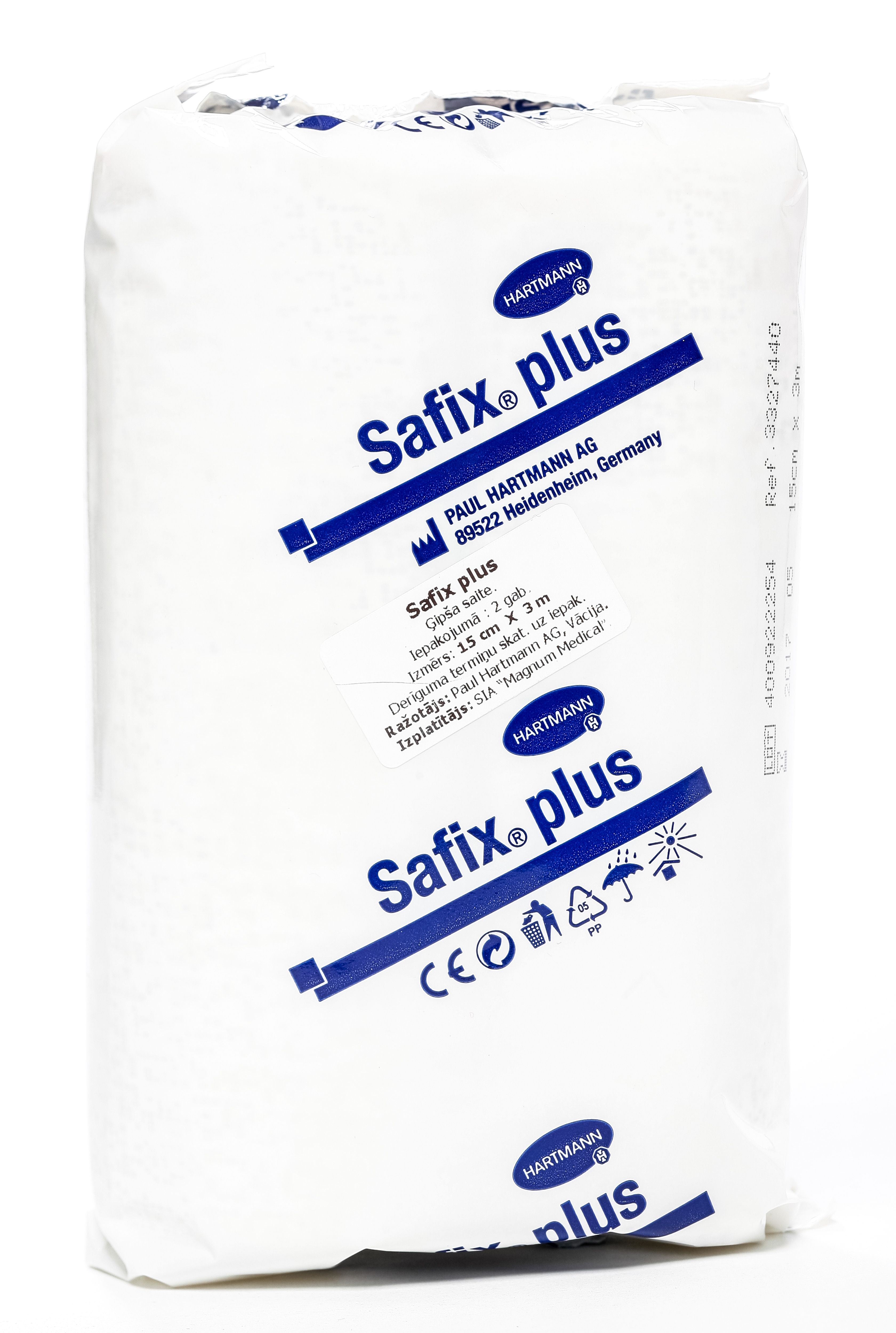 SAFIX Plus ģipša saite (15 cm x 3 m), 2 gab - Produkta attēls 