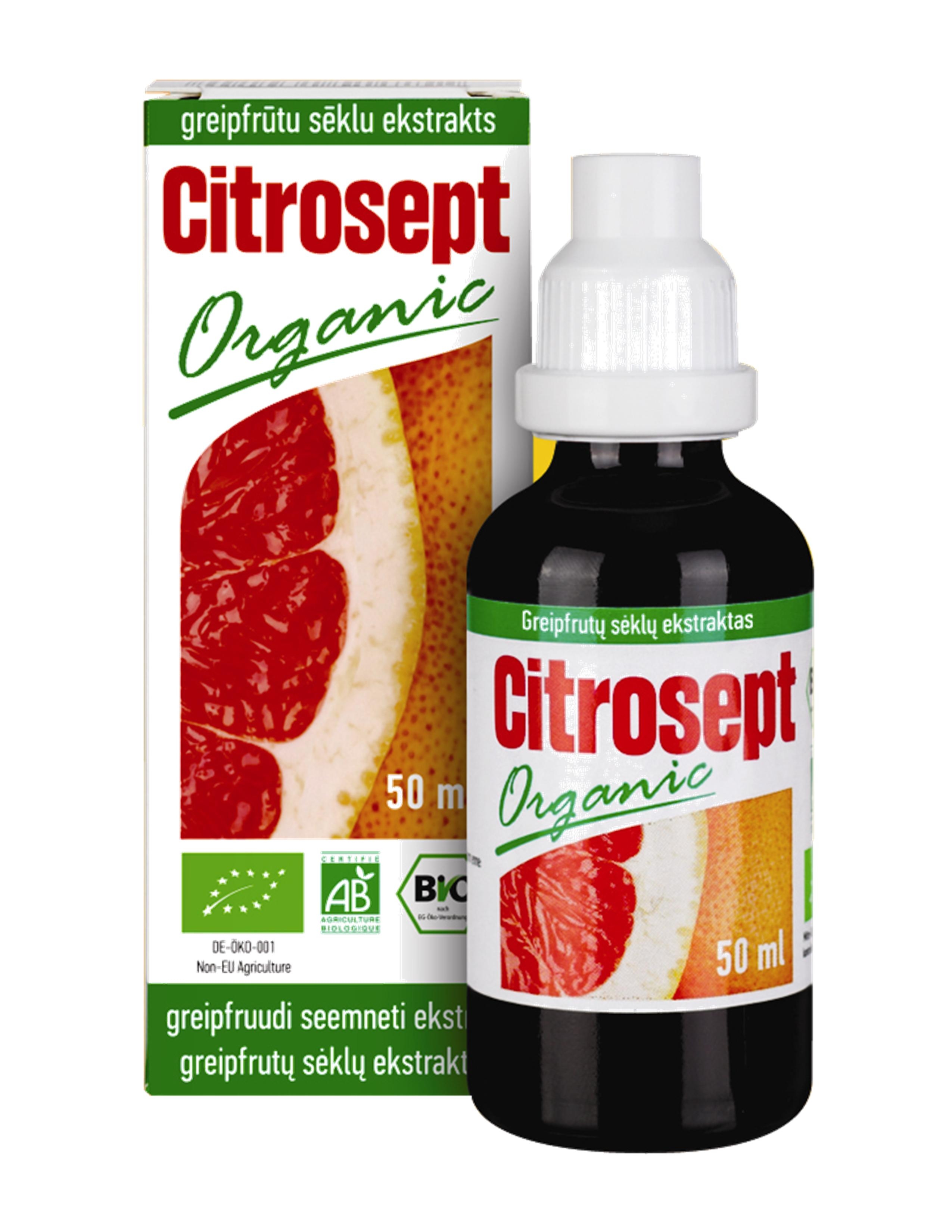 CITROSEPT Organic greipfrūtu sēklu ekstrakts, 50 ml - Produkta attēls 