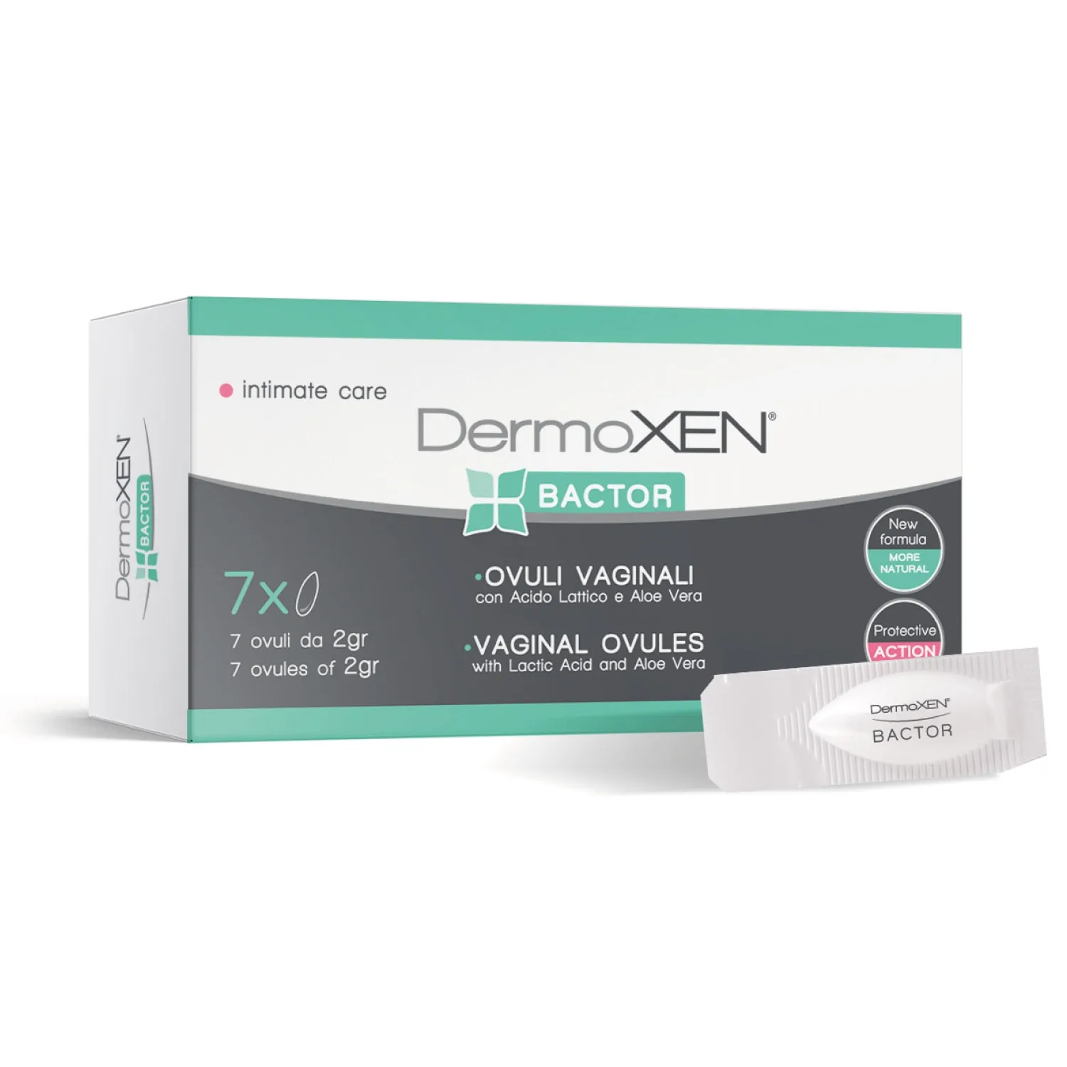 DERMOXEN Bactor vaginālie pesāriji, 7 gab. - Produkta attēls 