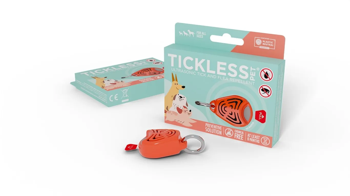 Tickless Pet ultraskaņas repelenta ierīce, oranža - Produkta attēls 