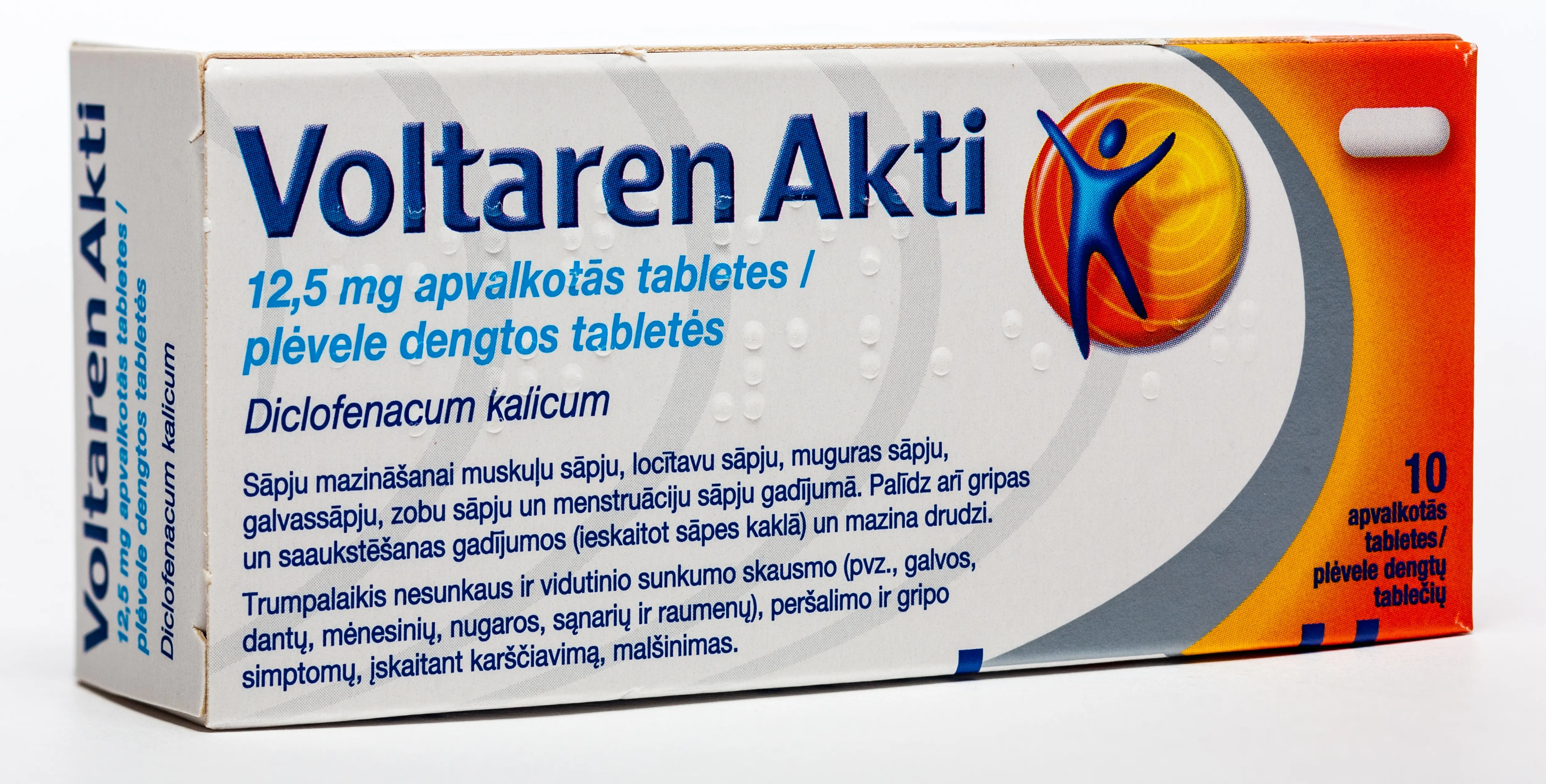 VOLTAREN Akti 12.5 mg tabletes, 10 gab. - Produkta attēls 
