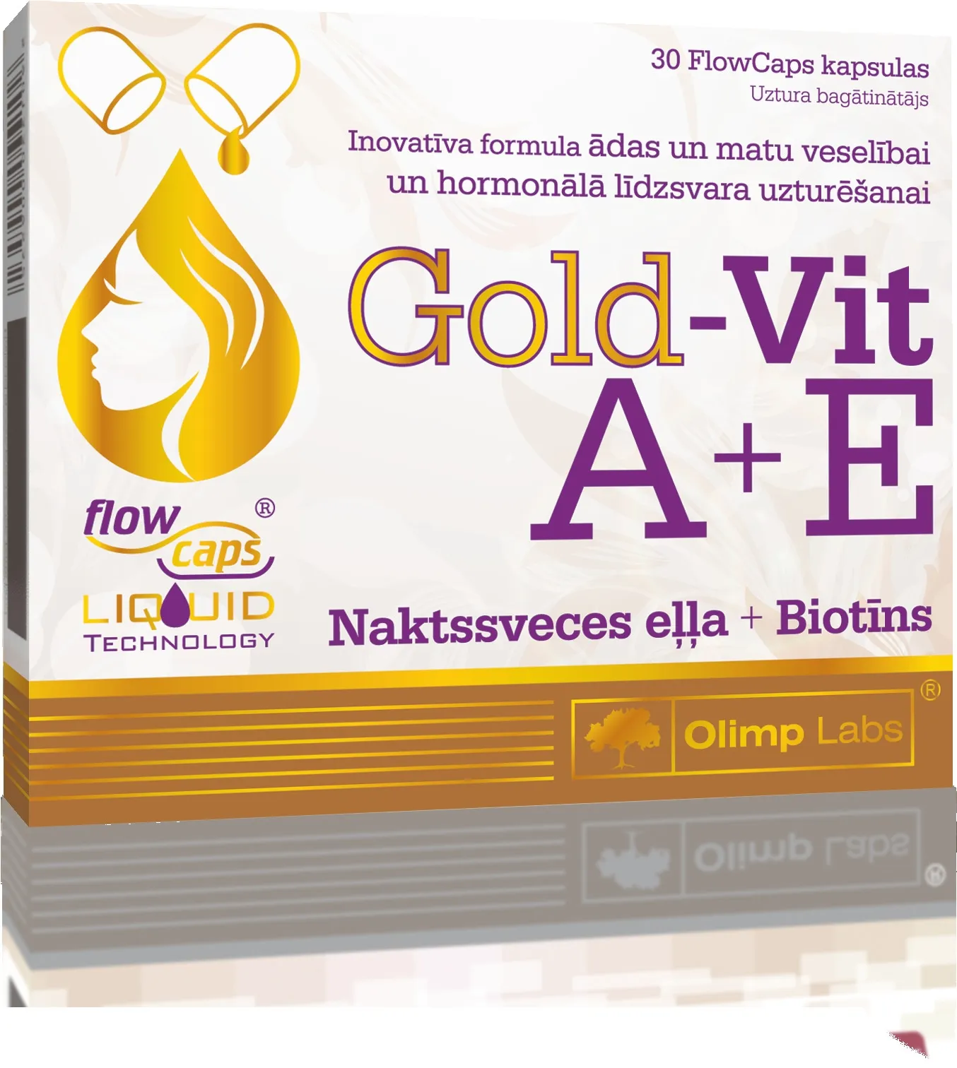 OLIMPLABS GOLD VIT. A+E NAKTSSVECE+BIOTĪNS KAPSULAS N30 - Produkta attēls 