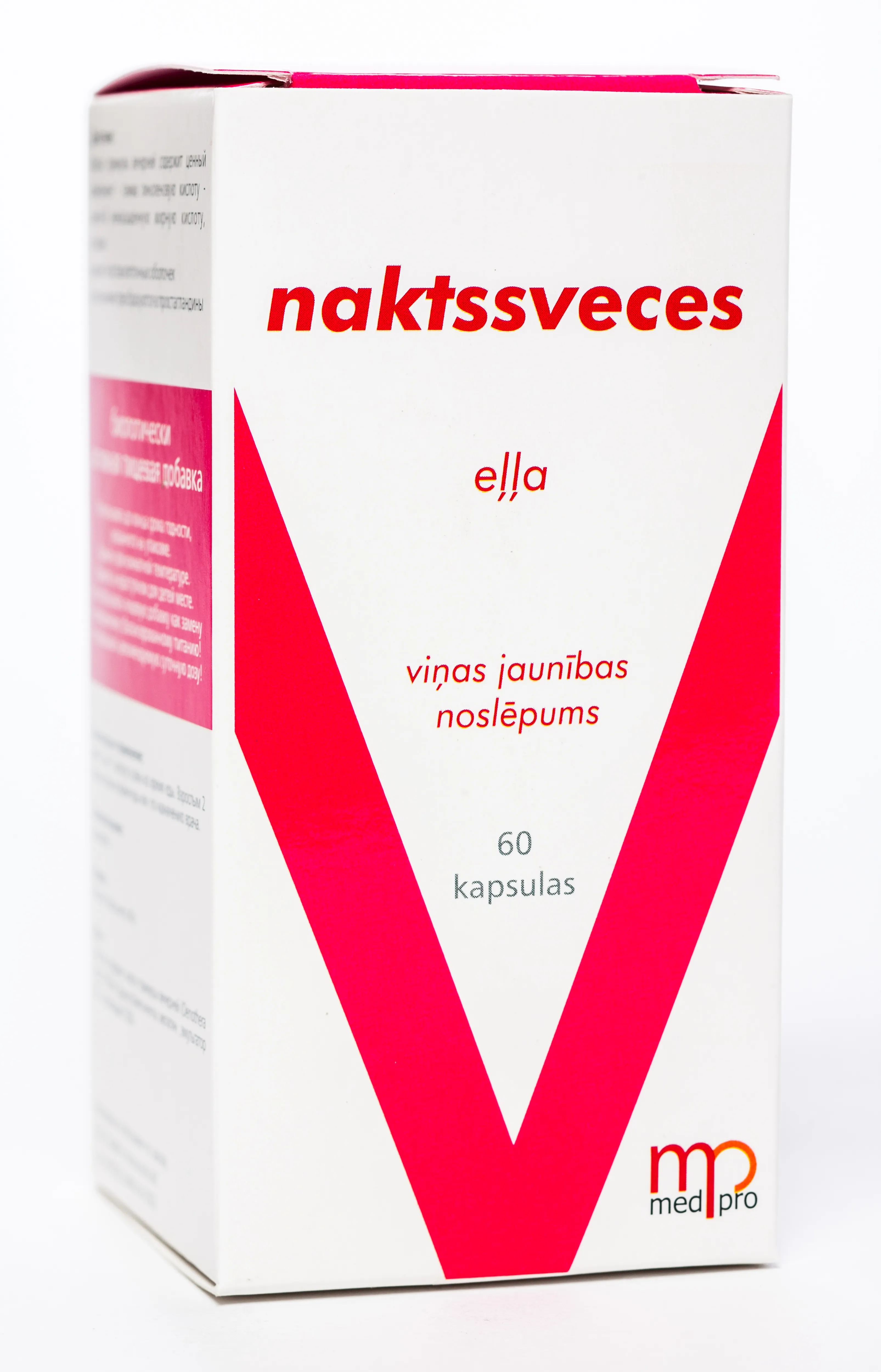MEDPRO NAKTSSVECES EĻĻA 500MG KAPSULAS N60 - Produkta attēls 
