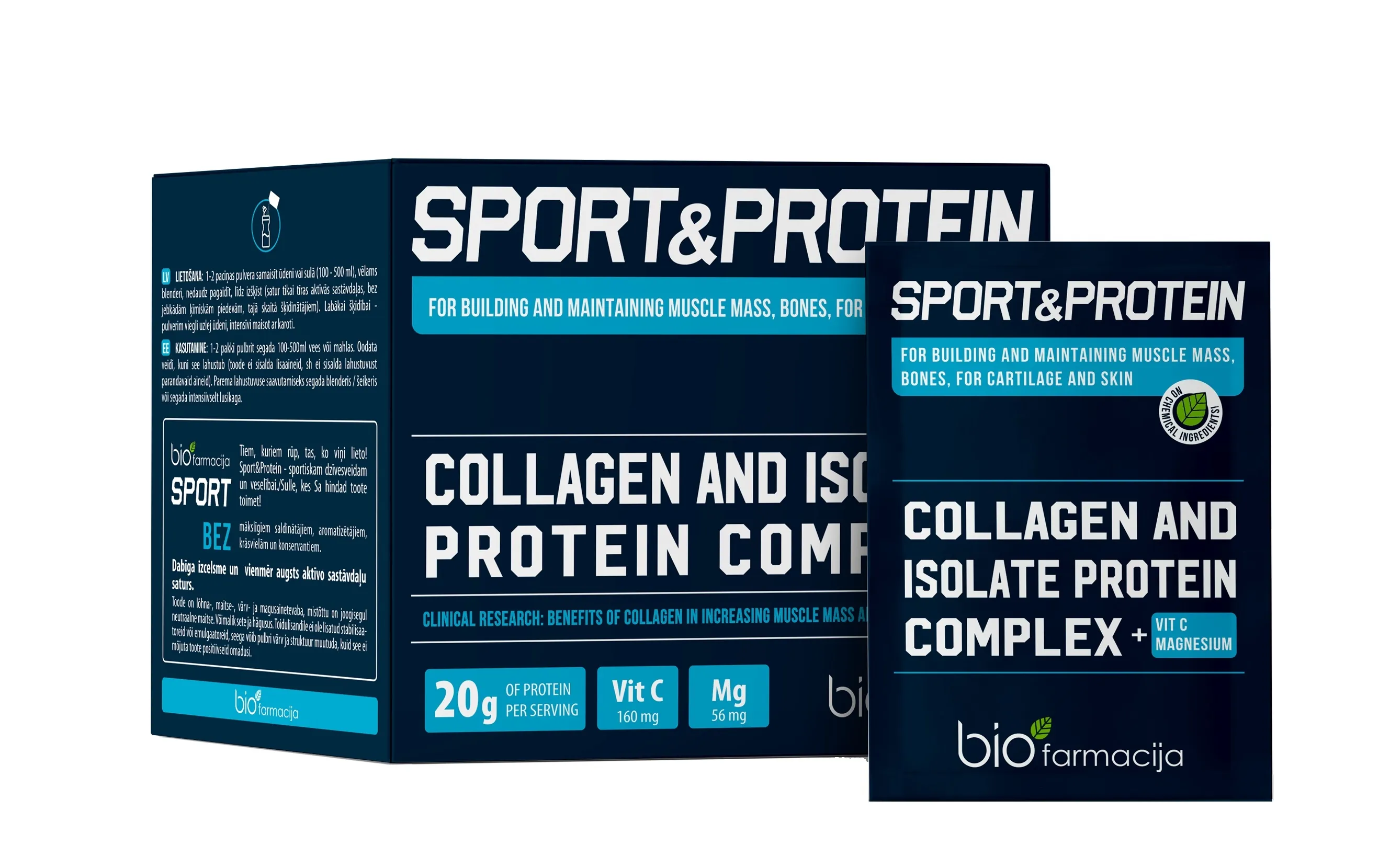 SPORT&PROTEIN pulveris, 28 gab. - Produkta attēls 