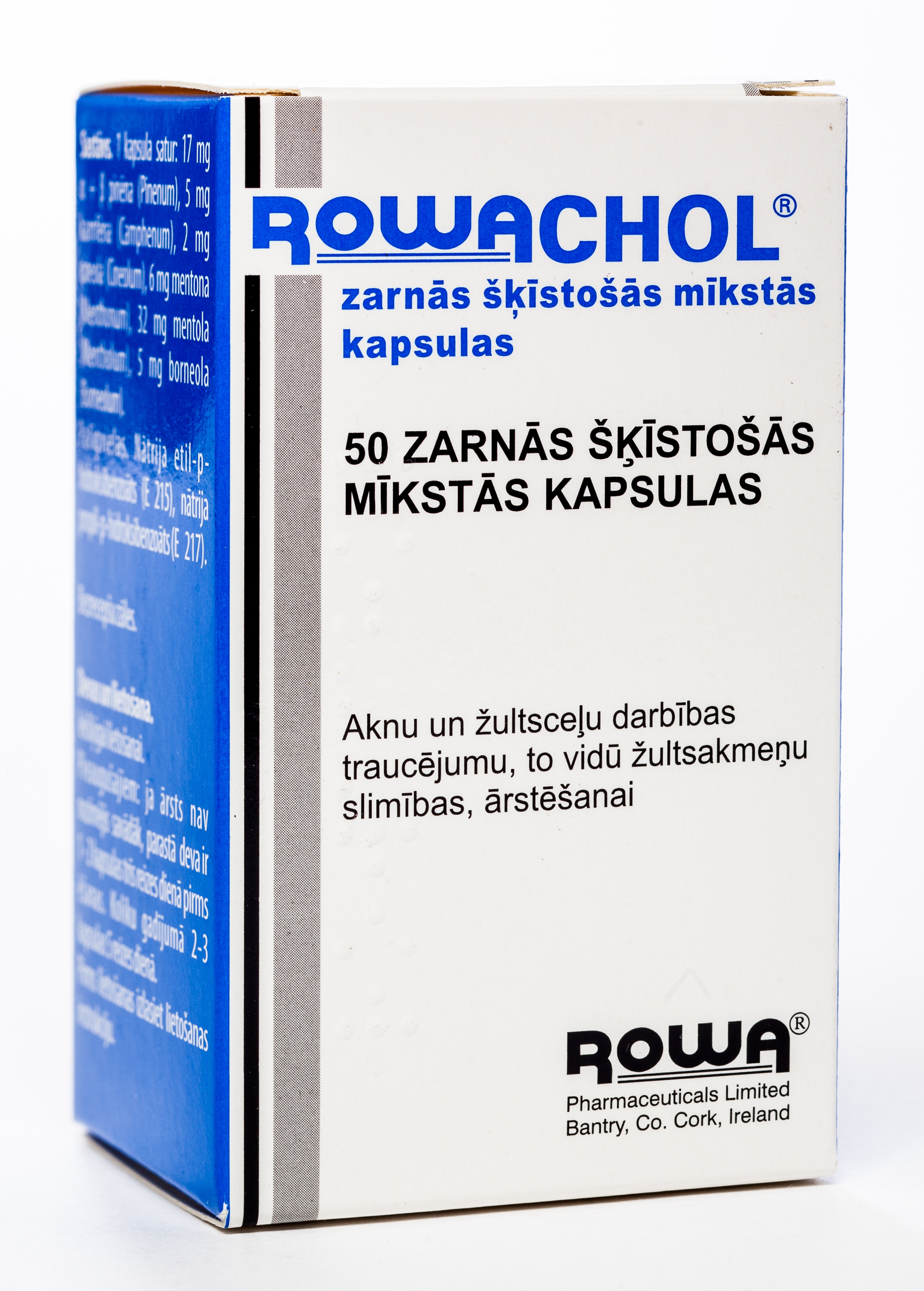 ROWACHOL kapsulas, 50 gab. - Produkta attēls 