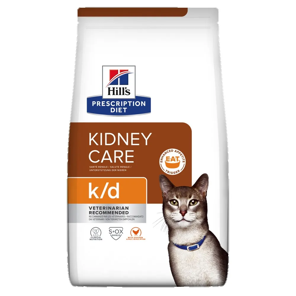 Hills PD kaķu sausā barība K/D vista 300g - Produkta attēls 