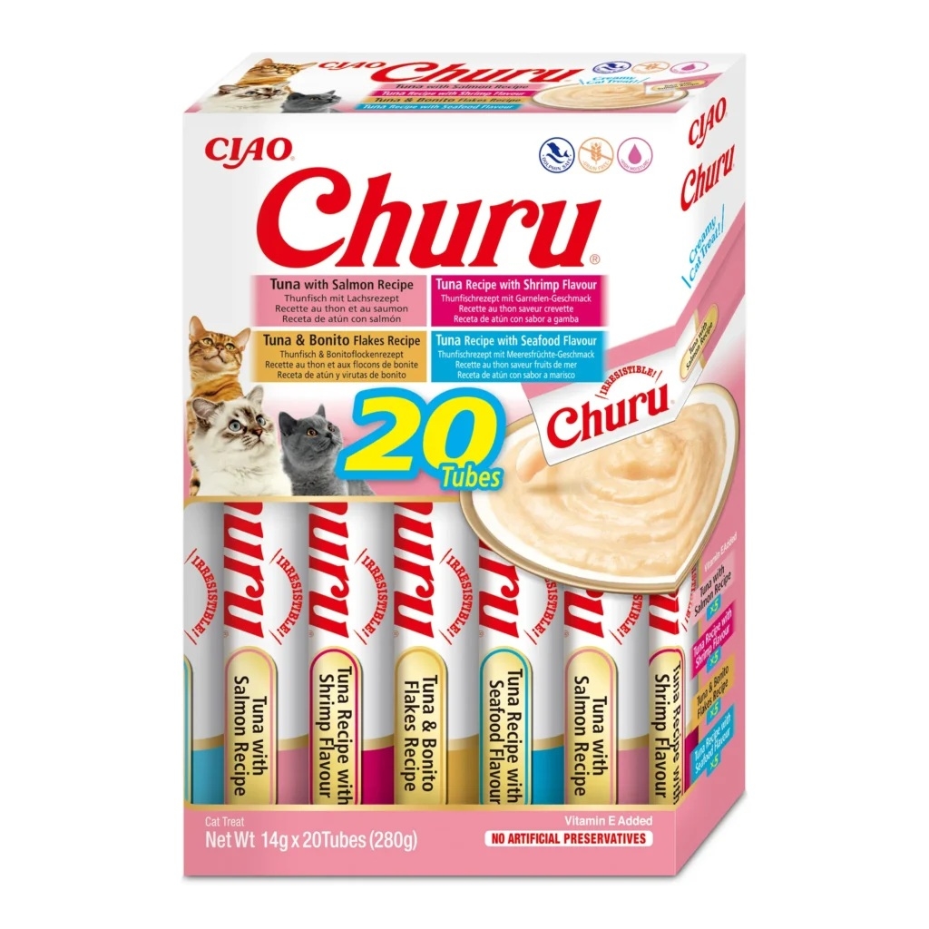 Churu biezenis kaķiem, jūras veltes izlase 14g N20 - Produkta attēls 