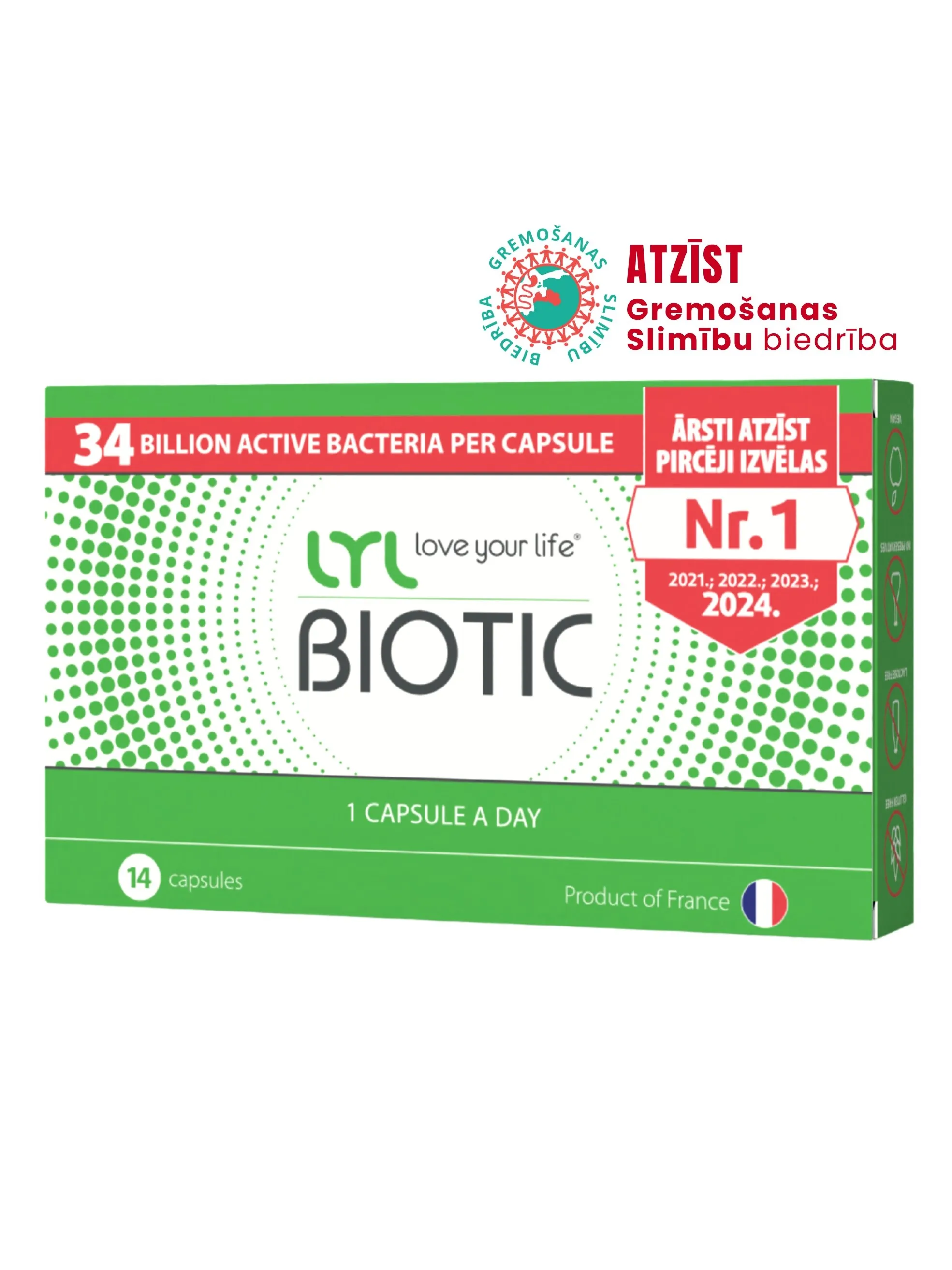 LYL BIOTIC, 14 kapsulas - Produkta attēls 4