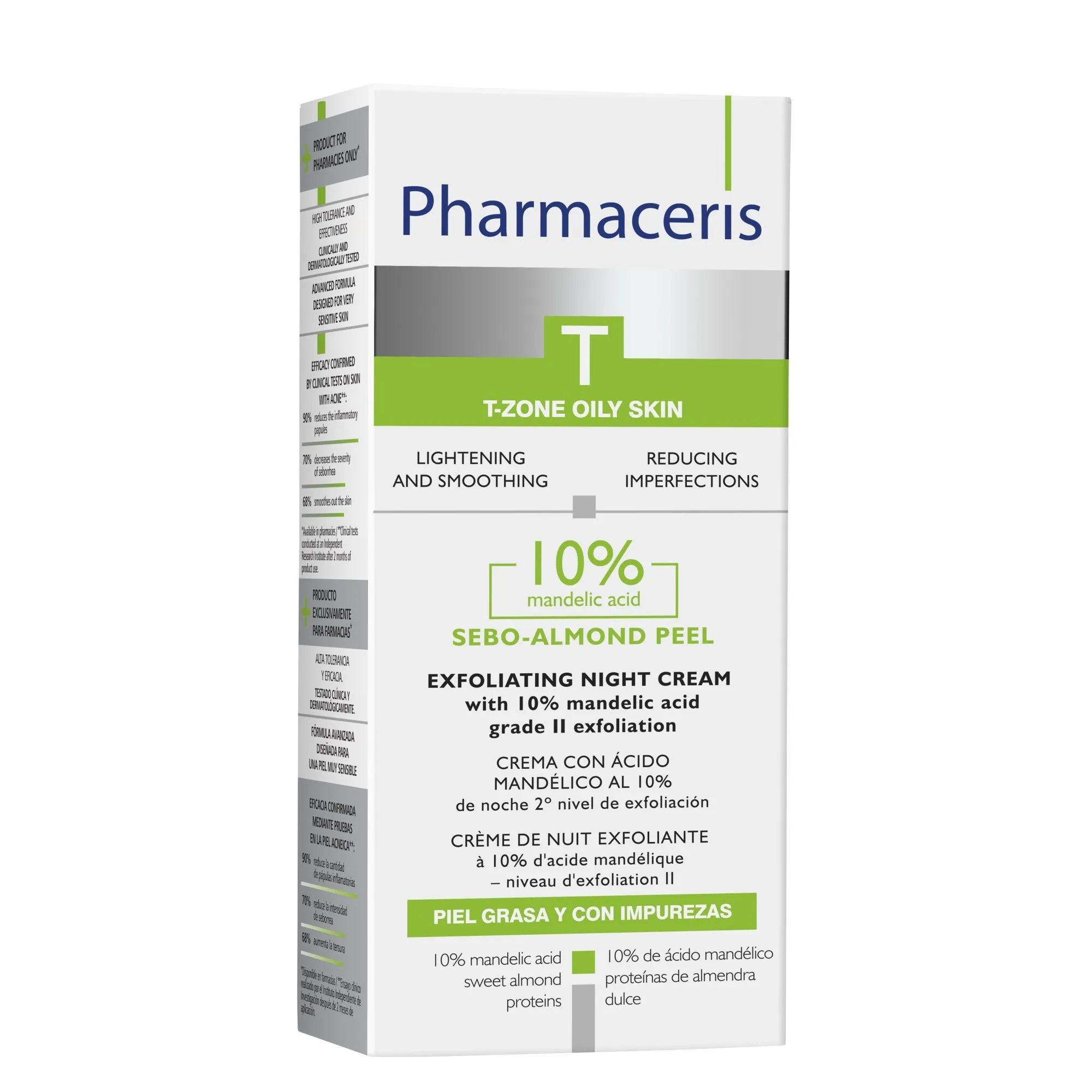 PHARMACERIS T.Sebo-Almond Peel 10% nakts krēms, 50 ml - Produkta attēls 
