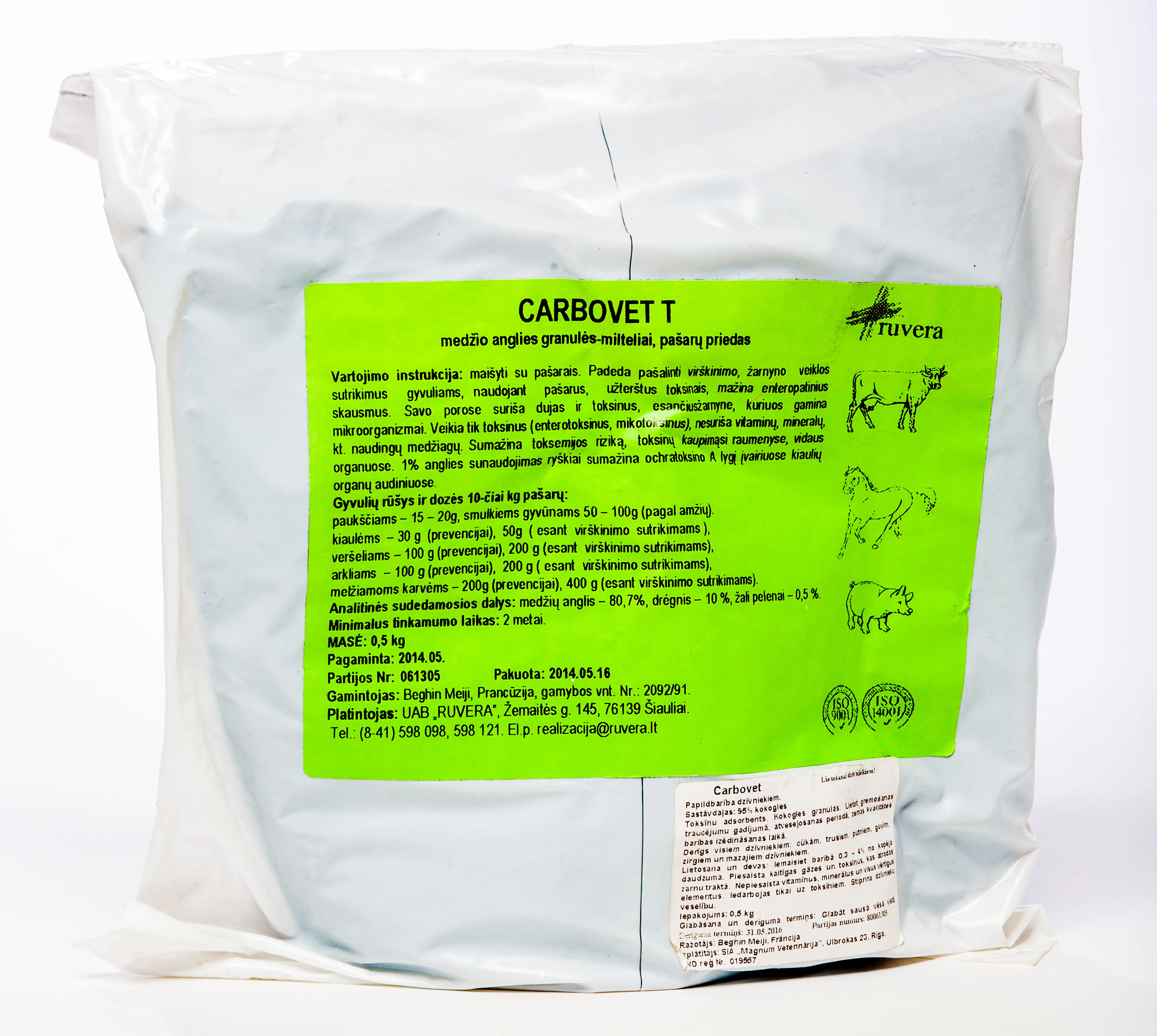 CARBOVET 0.5KG - Produkta attēls 