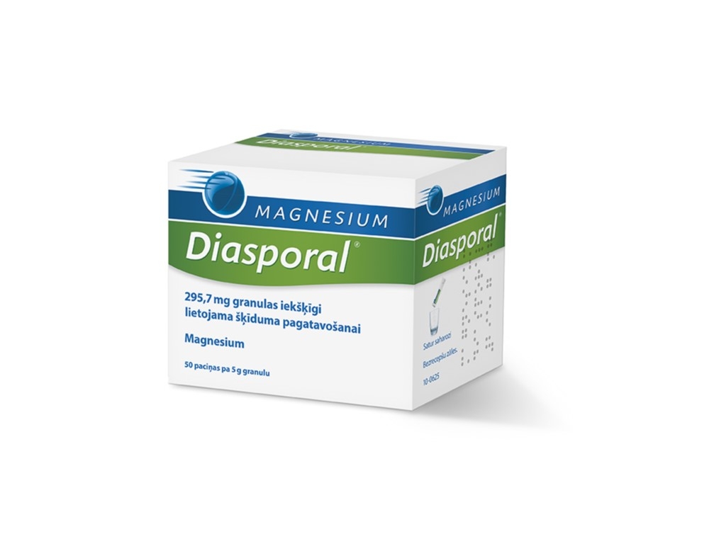 MAGNESIUM DIASPORAL 295.7 mg granulas, 50 gab - Produkta attēls 