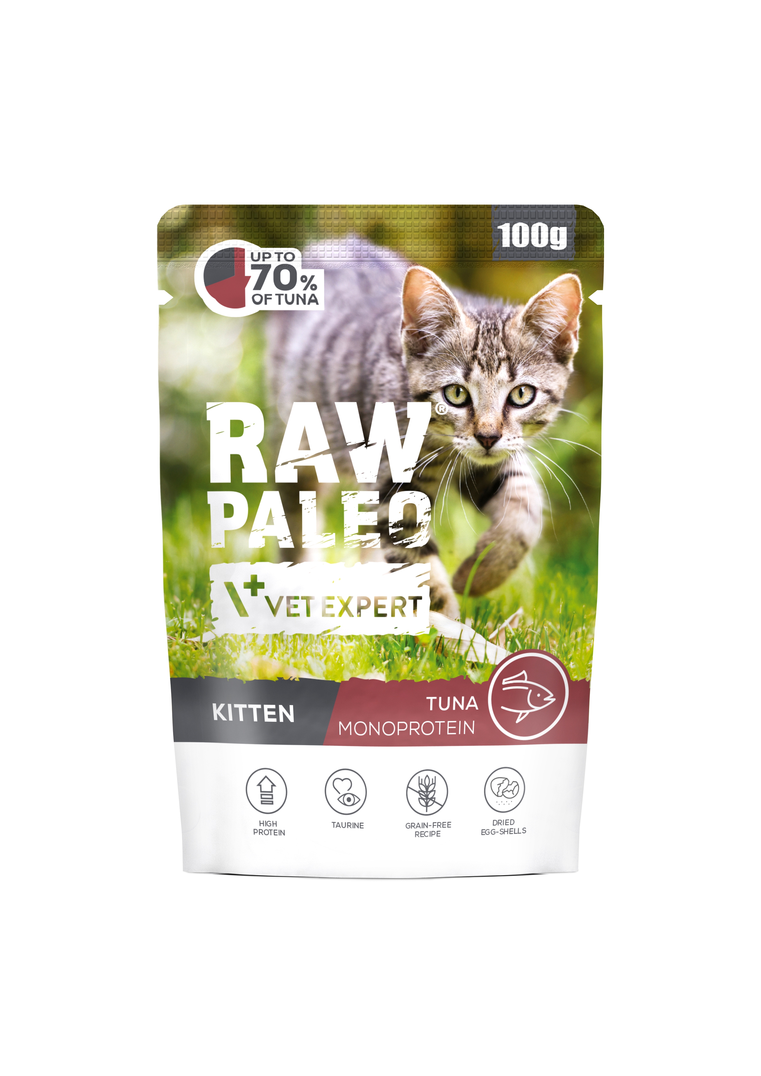 RAW PALEO KAĶĒNU PAC TUNCIS 100G - Produkta attēls 