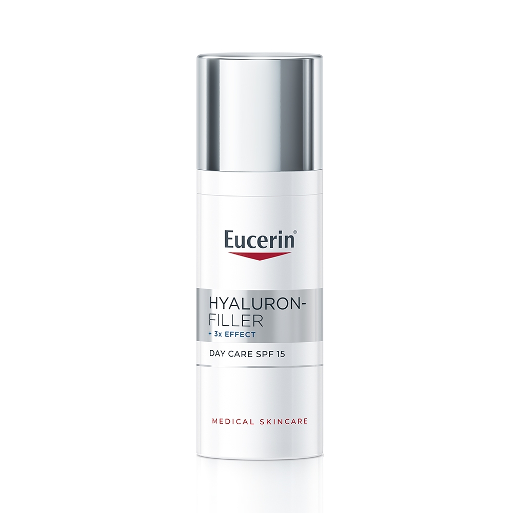 EUCERIN Hyaluron-Filler +3x Effect dienas krēms normālai līdz kombinētai ādai, 50 ml - Produkta attēls 