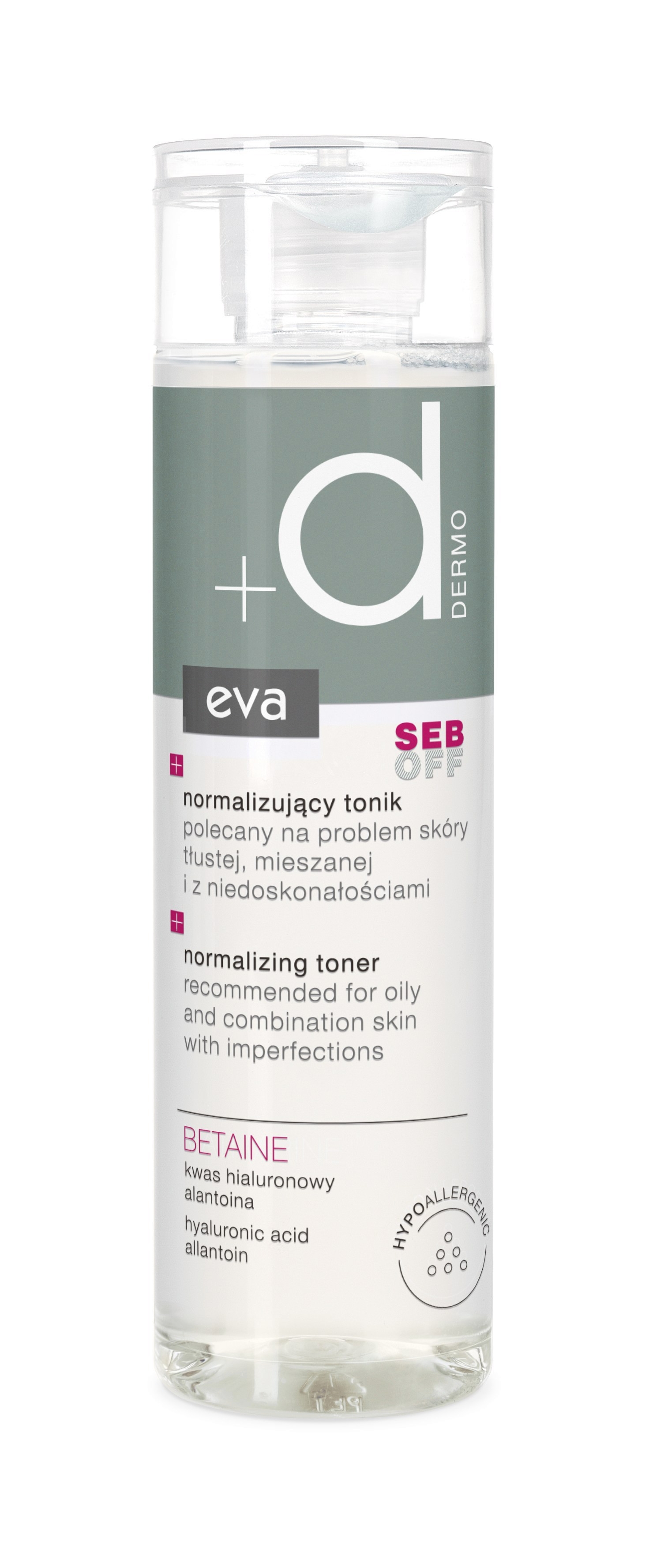 EVA DERMO Seb Off normalizējošs toniks sejai, 200 ml - Produkta attēls 