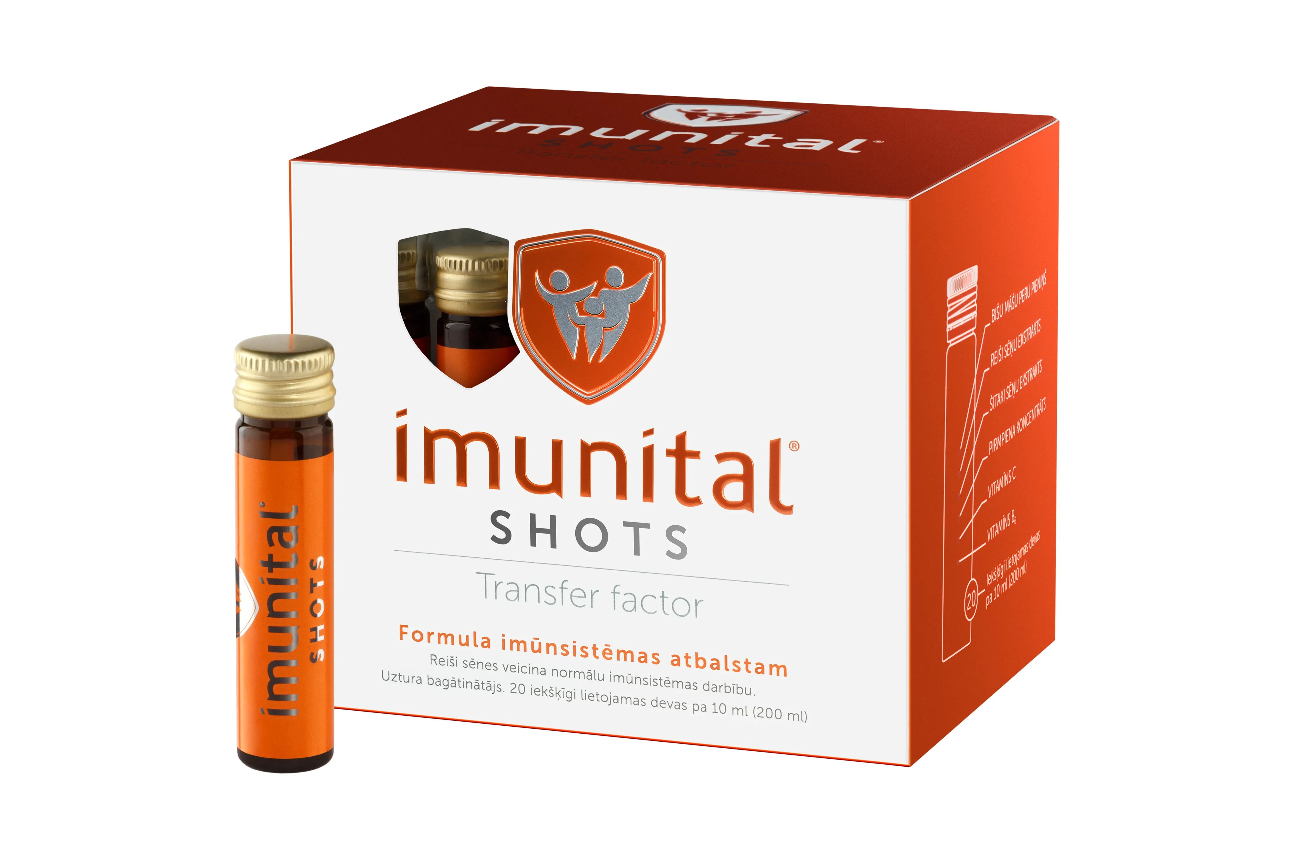 IMUNITAL® Shots 10 ml, 20 gab. - Produkta attēls 
