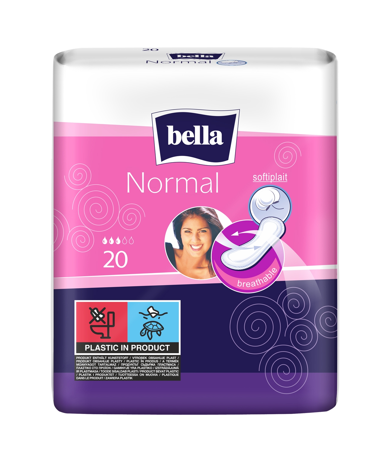 BELLA NORMAL higiēniskās paketes, 20 gab. - Produkta attēls 