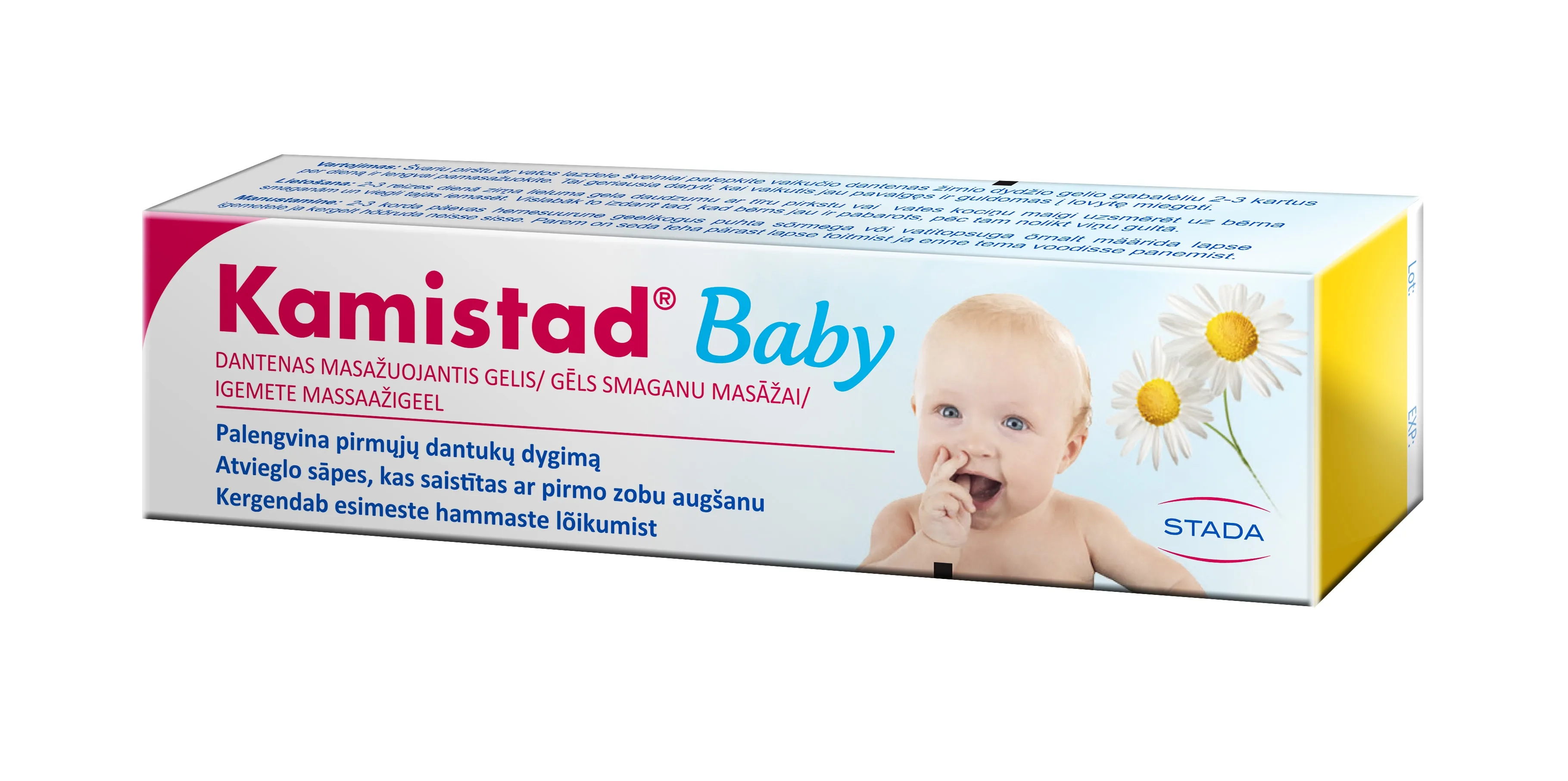 KAMISTAD Baby gēls smaganu masāžai, 10 ml - Produkta attēls 