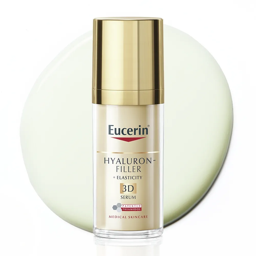 Eucerin® Hyaluron-Filler + Elasticity 3D serums nobriedušai sejas ādai, 30 ml - Produkta attēls 