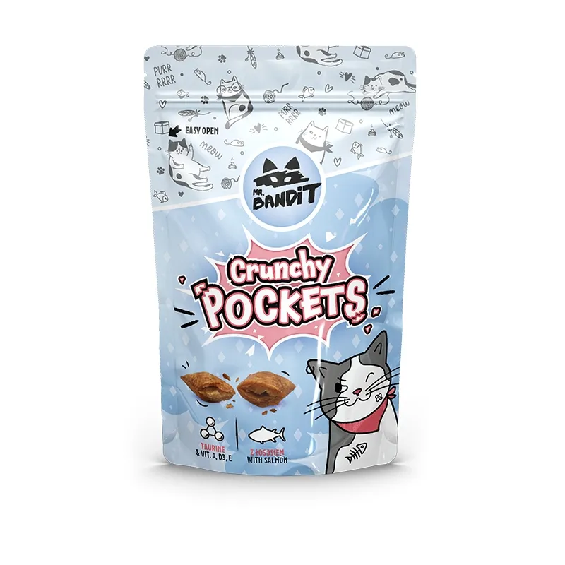 MR.BANDIT CAT KRAUKŠĶĪGI CEPUMI AR LAŠA PILDĪJUMU 40G - Produkta attēls 