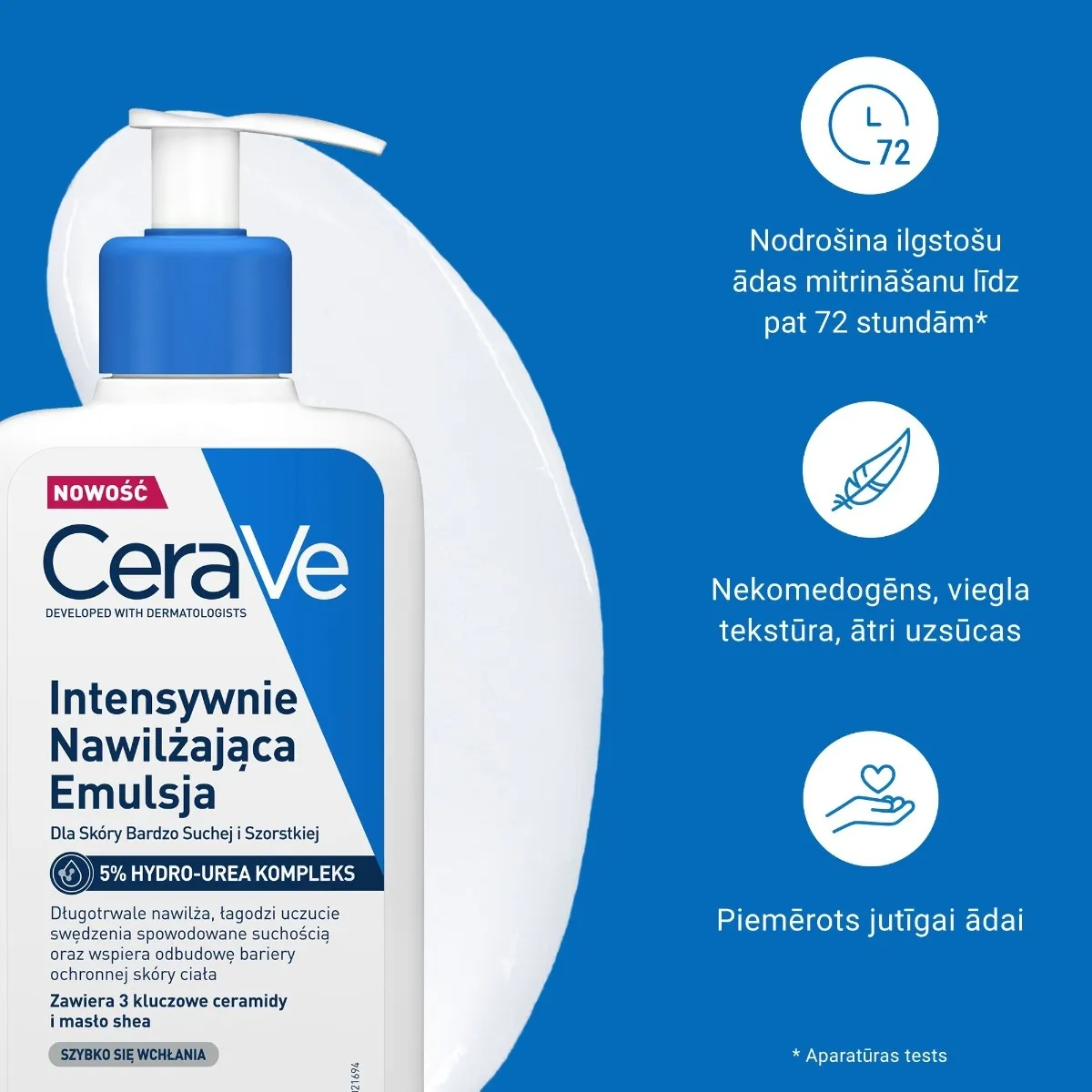 CERAVE intensīvi mitrinošs losjons, 236 ml - Produkta attēls 2